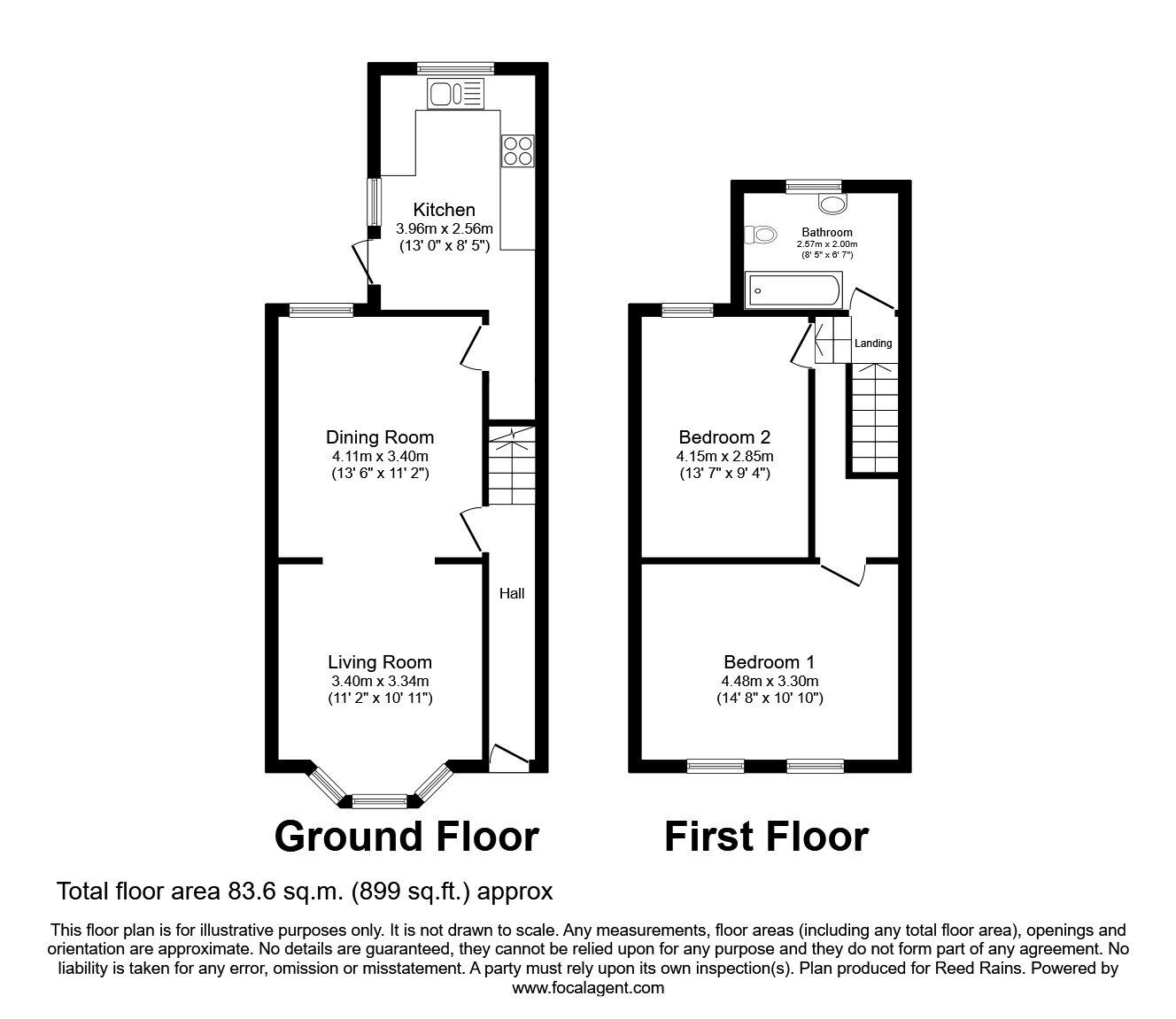 Floorplan of 2 bedroom Mid Terrace House for sale, Naseby Street, Liverpool, Merseyside, L4