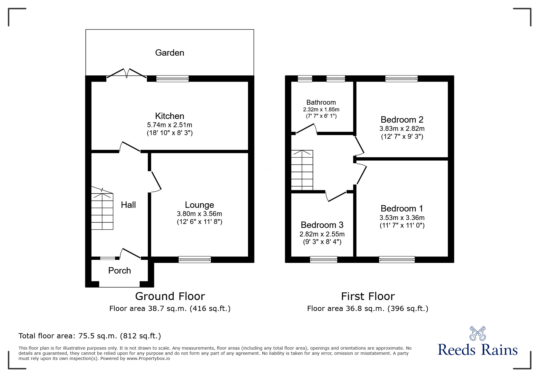 Floorplan of 3 bedroom Mid Terrace House to rent, Rimrose Valley Road, Liverpool, Merseyside, L23