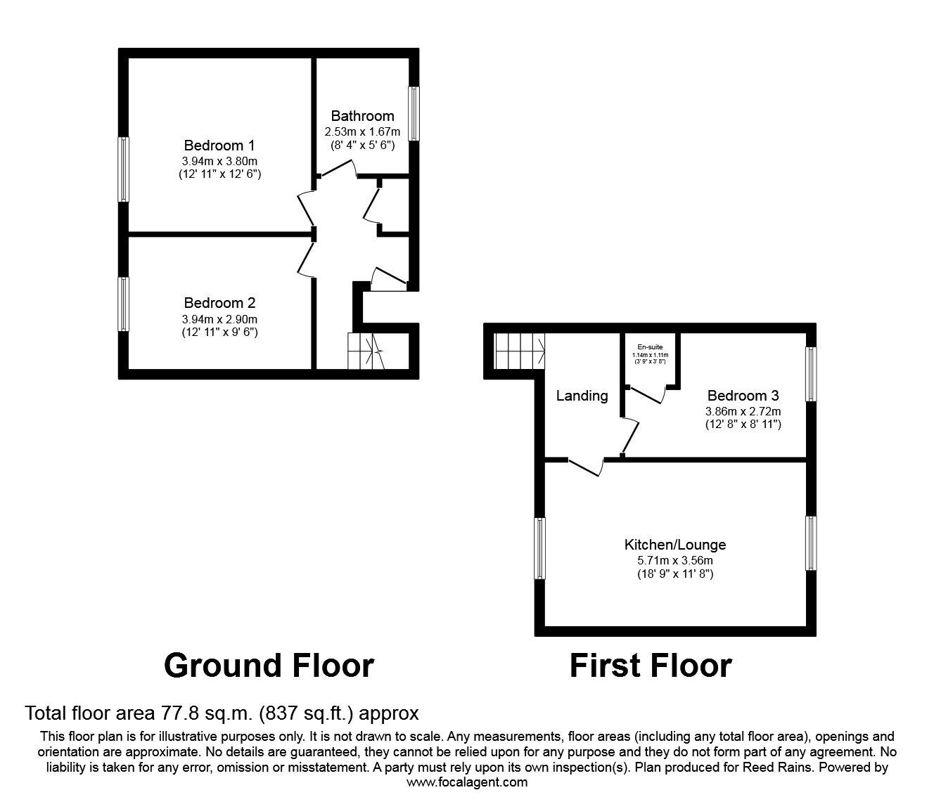 Floorplan of 3 bedroom  Flat to rent, Hardman Street, Liverpool, Merseyside, L1