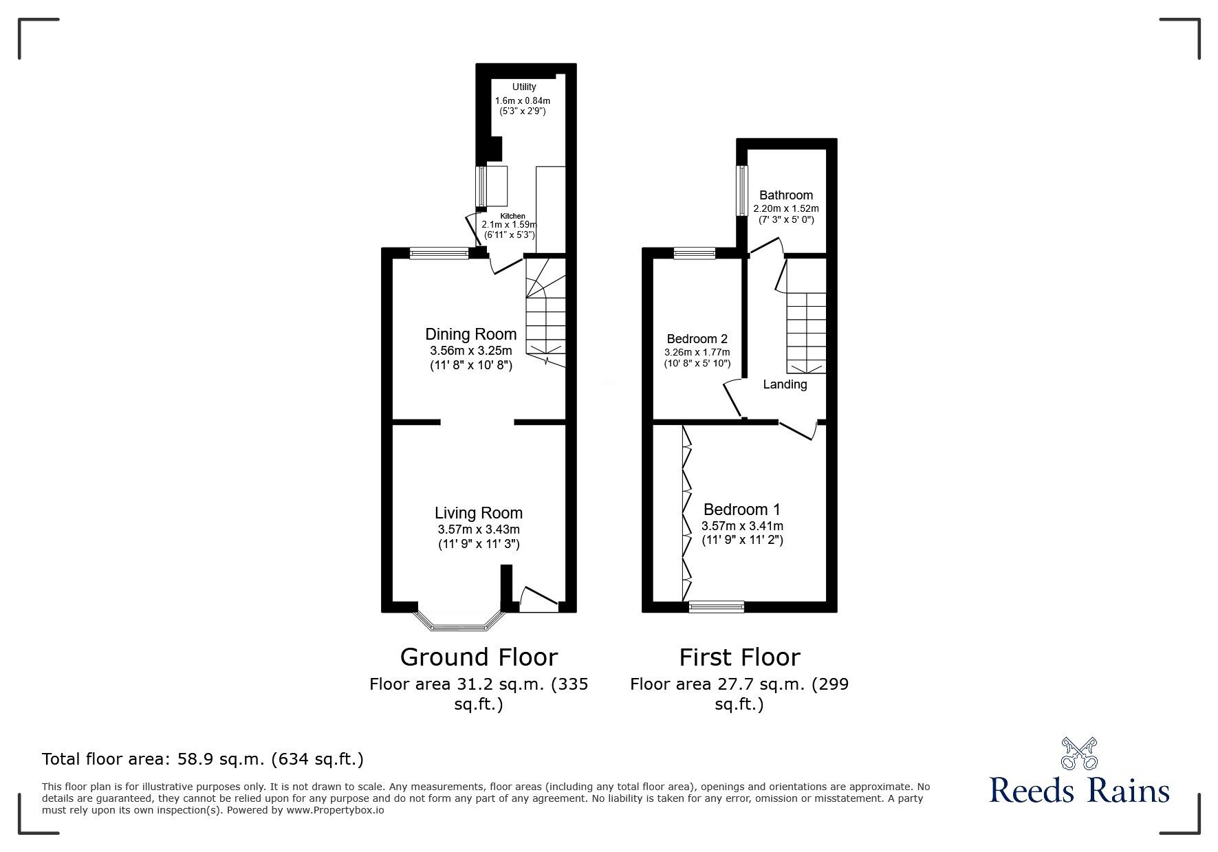 Floorplan of 2 bedroom Mid Terrace House for sale, MacDonald Street, Liverpool, Merseyside, L15