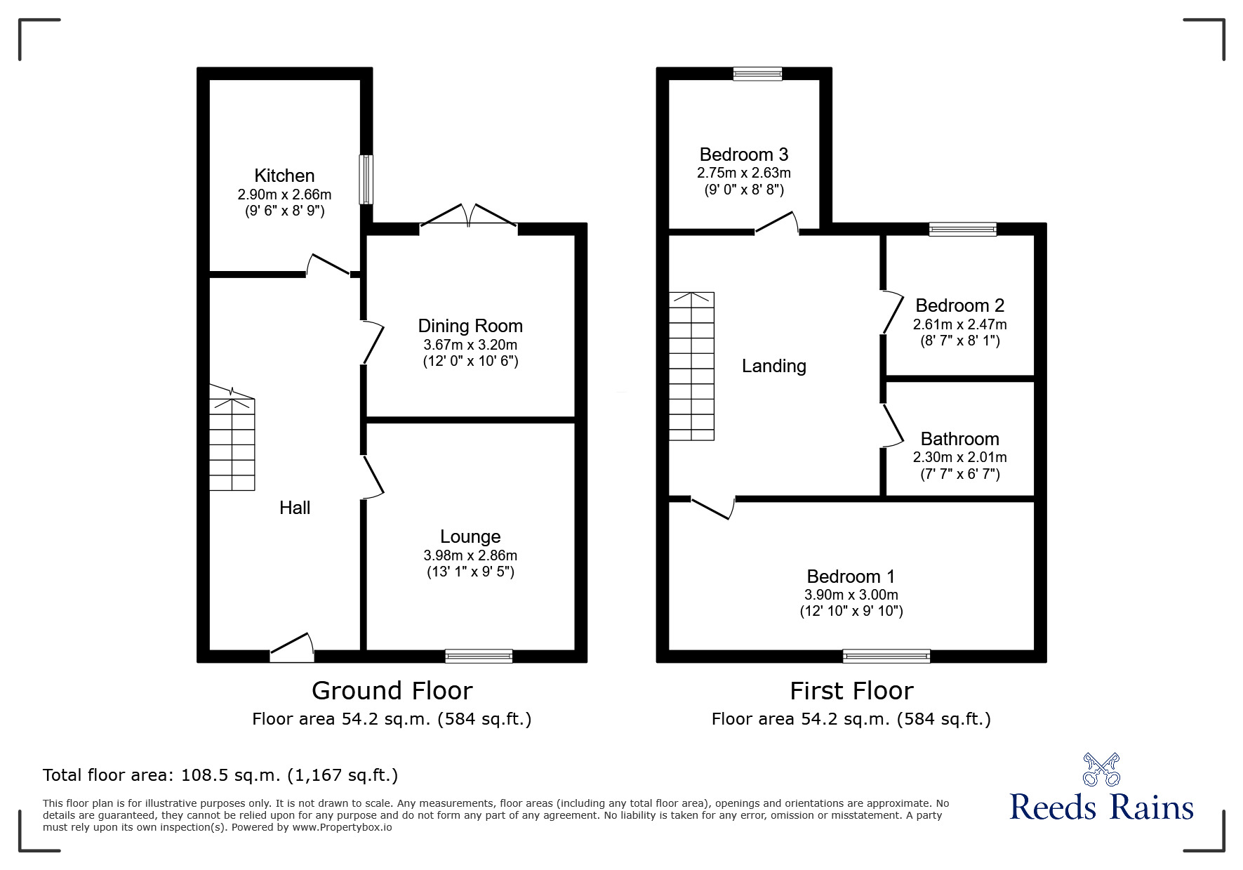 Floorplan of 3 bedroom Mid Terrace House to rent, Adelaide Road, Kensington, Merseyside, L7