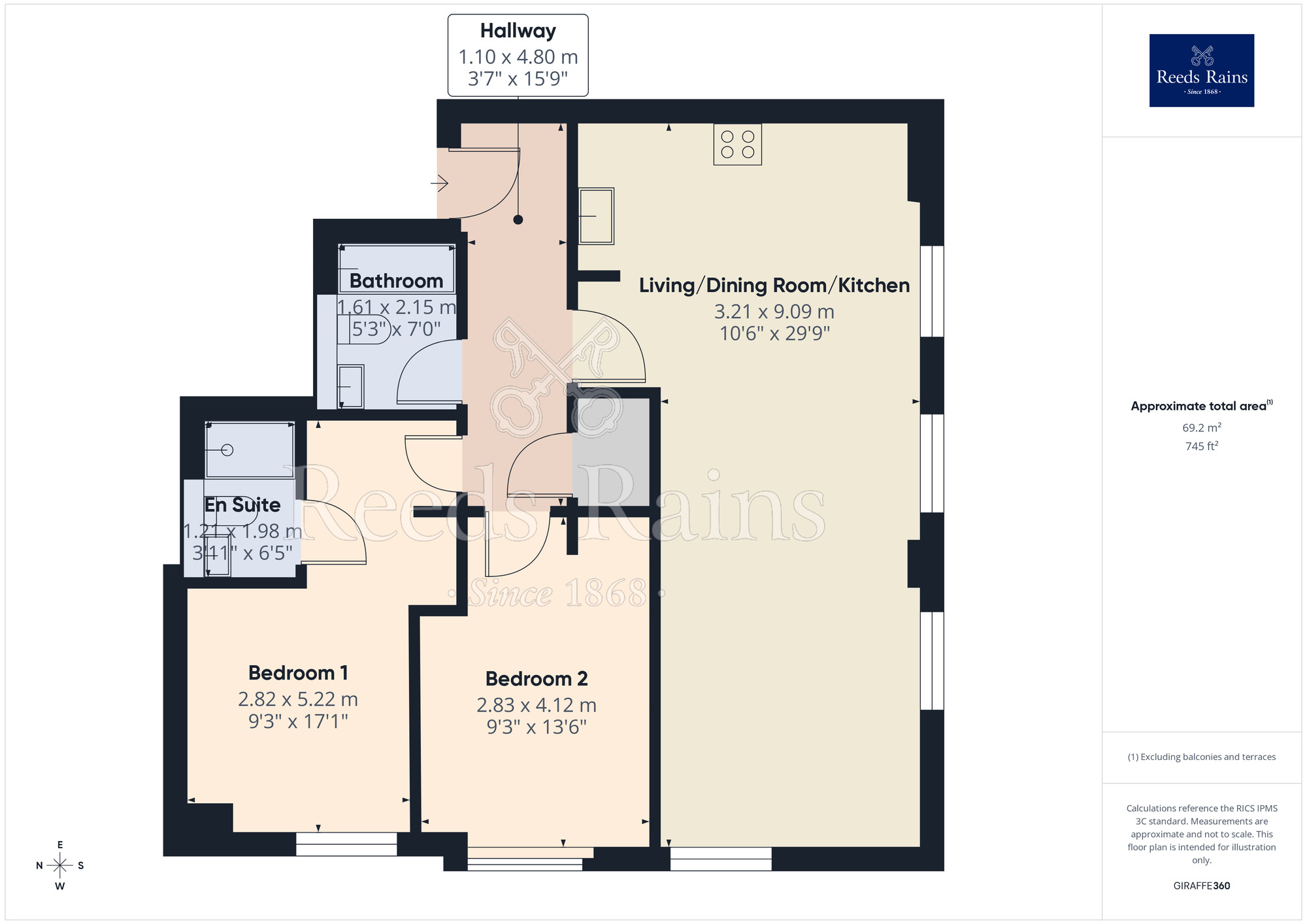 Floorplan of 2 bedroom Flat for sale, Reliance House, 20 Water Street, Liverpool, L2