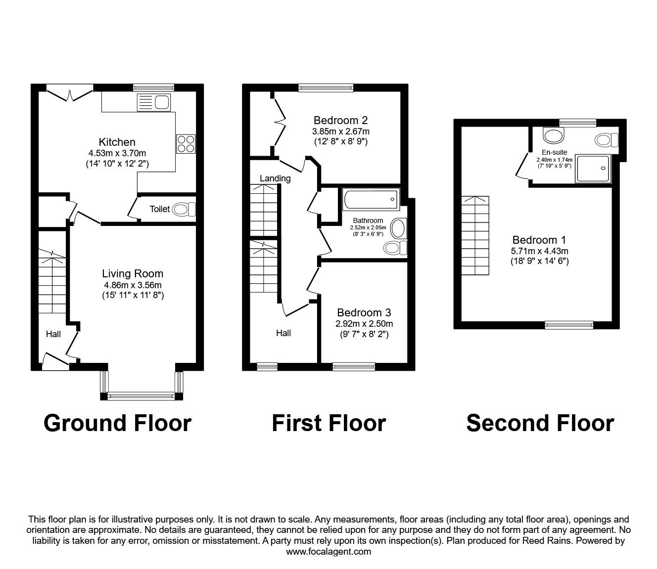 Floorplan of 3 bedroom Mid Terrace House for sale, Oswestry Street, Liverpool, Merseyside, L5