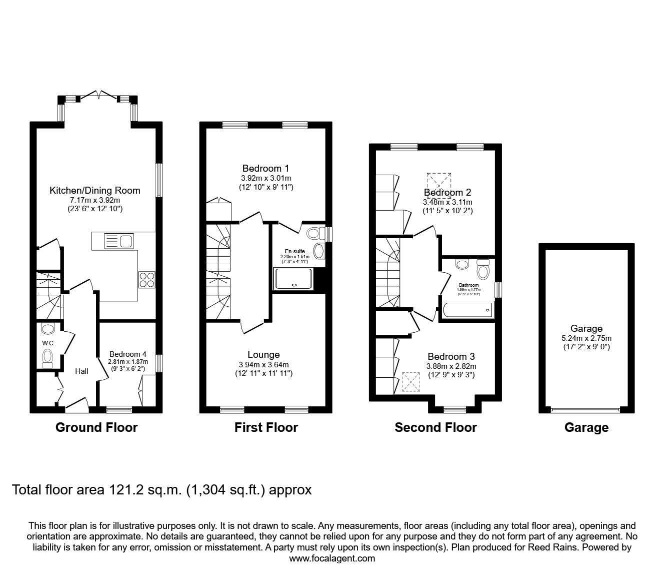 Floorplan of 4 bedroom End Terrace House for sale, Bamford Drive, Liverpool, Merseyside, L6