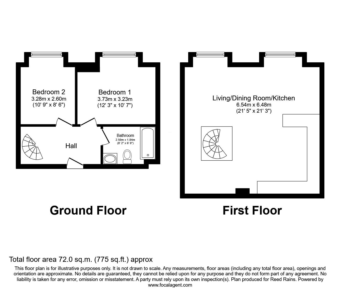 Floorplan of 2 bedroom  Flat for sale, Tobacco Wharf, Liverpool, Merseyside, L5