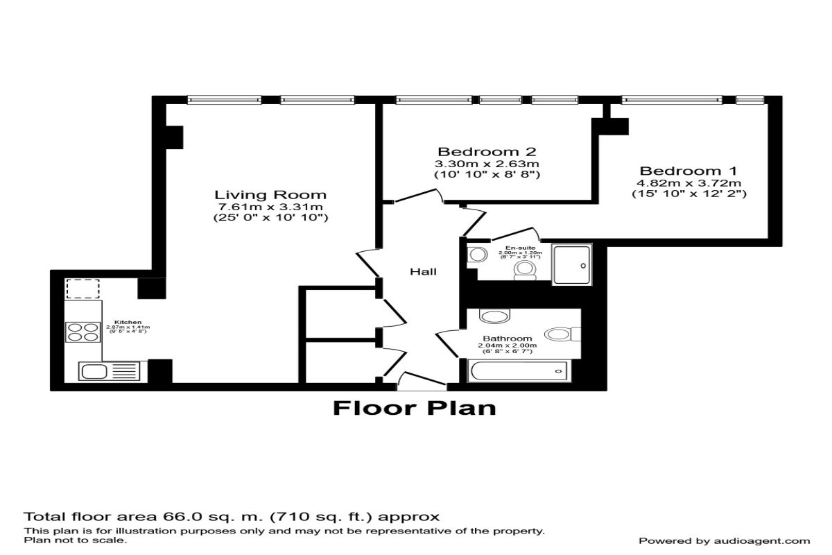 Floorplan of 2 bedroom Flat to rent, Strand Street, Liverpool, Merseyside, L1