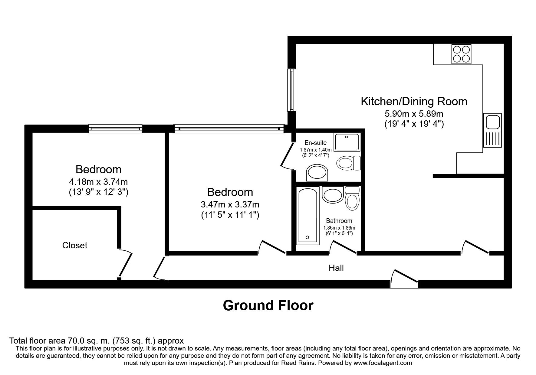 Floorplan of 2 bedroom  Flat to rent, North John Street, Liverpool, Merseyside, L2