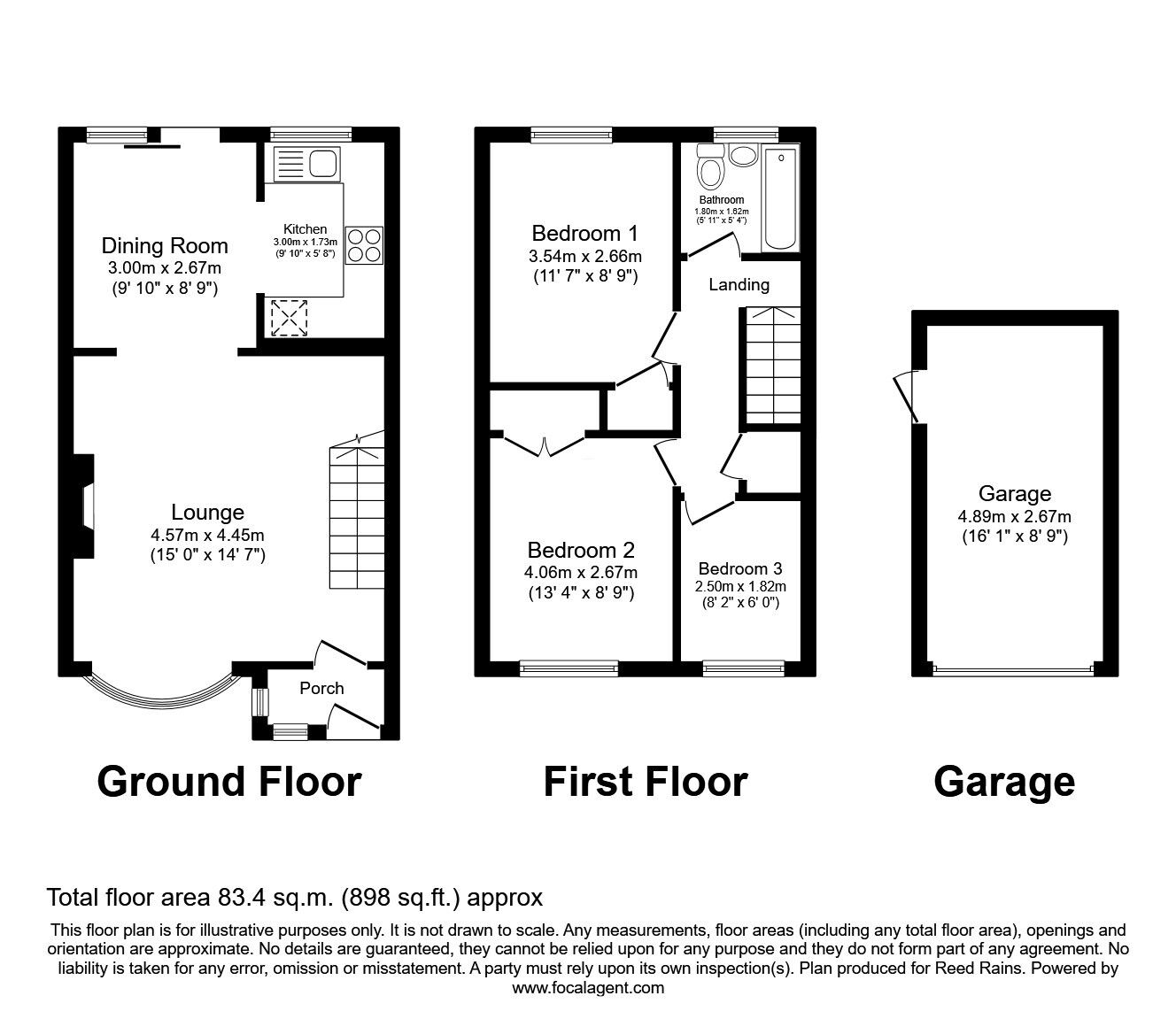 Floorplan of 3 bedroom Mid Terrace House for sale, Keybank Road, Liverpool, Merseyside, L12