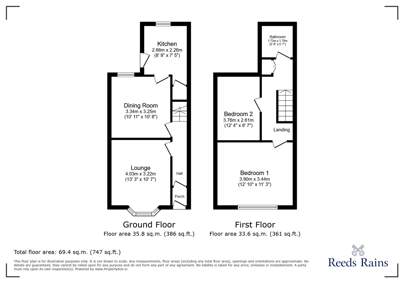 Floorplan of 2 bedroom Mid Terrace House for sale, Roxburgh Street, Liverpool, Merseyside, L4