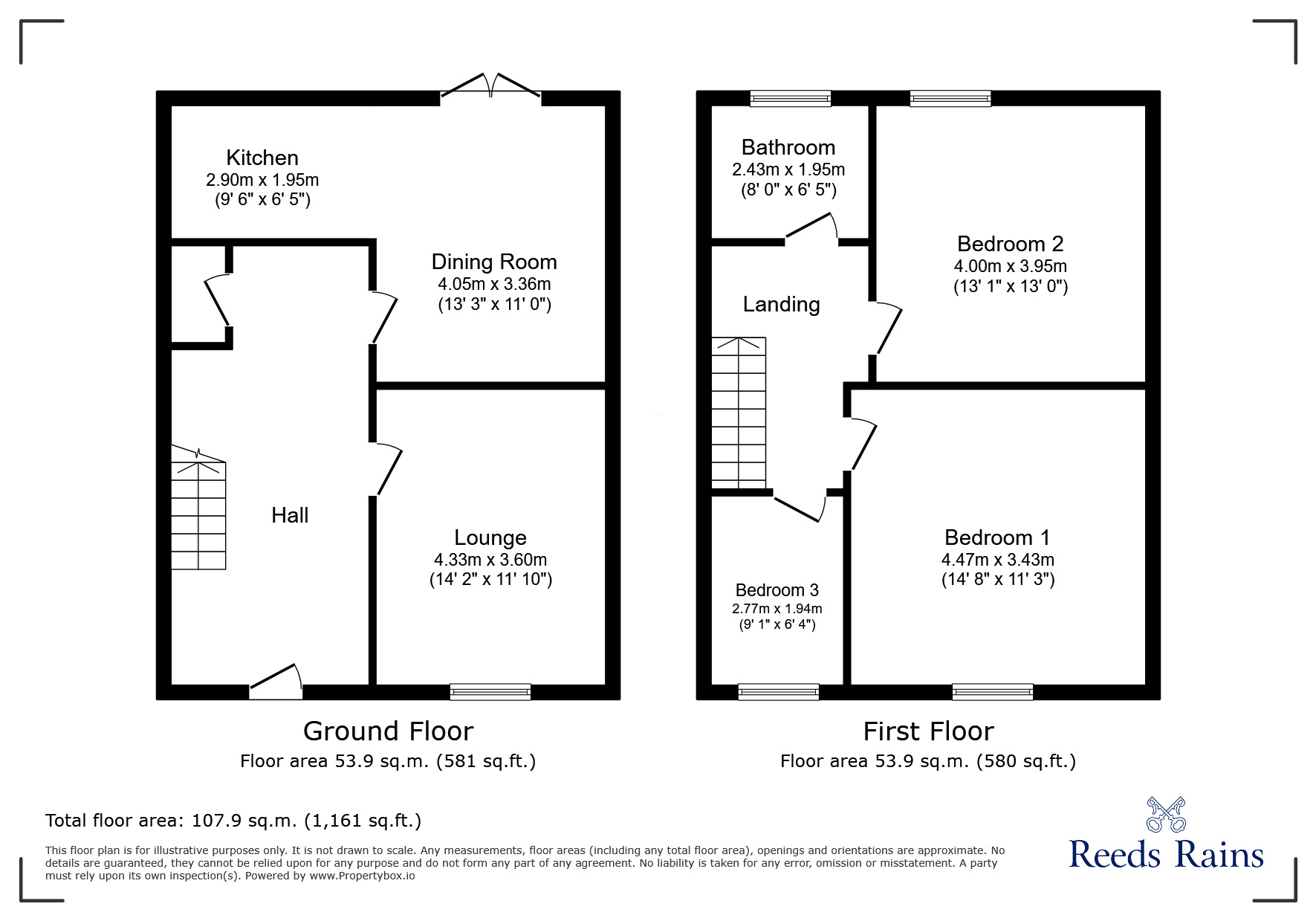 Floorplan of 3 bedroom Mid Terrace House to rent, Redford Street, Liverpool, Merseyside, L6