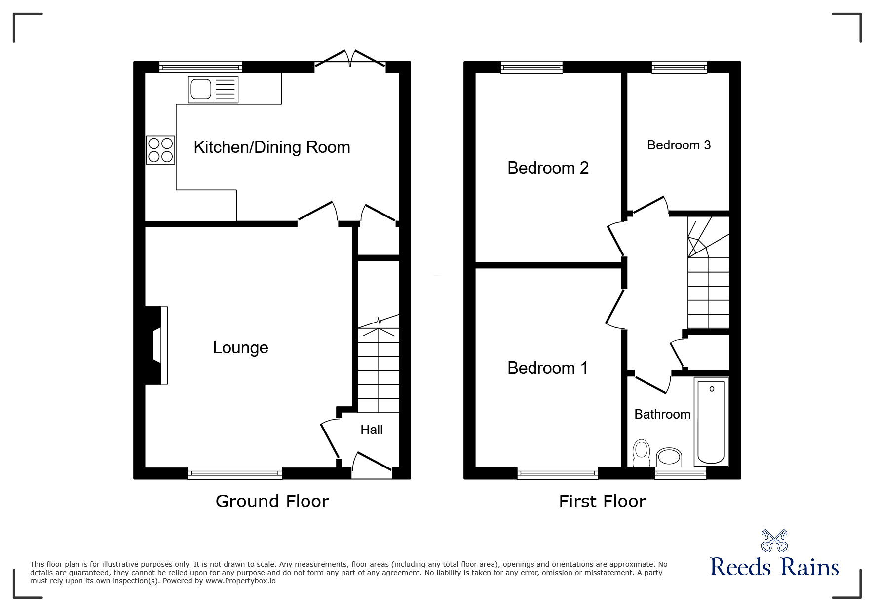 Floorplan of 3 bedroom House to rent, Leagate, Liverpool, Merseyside, L10