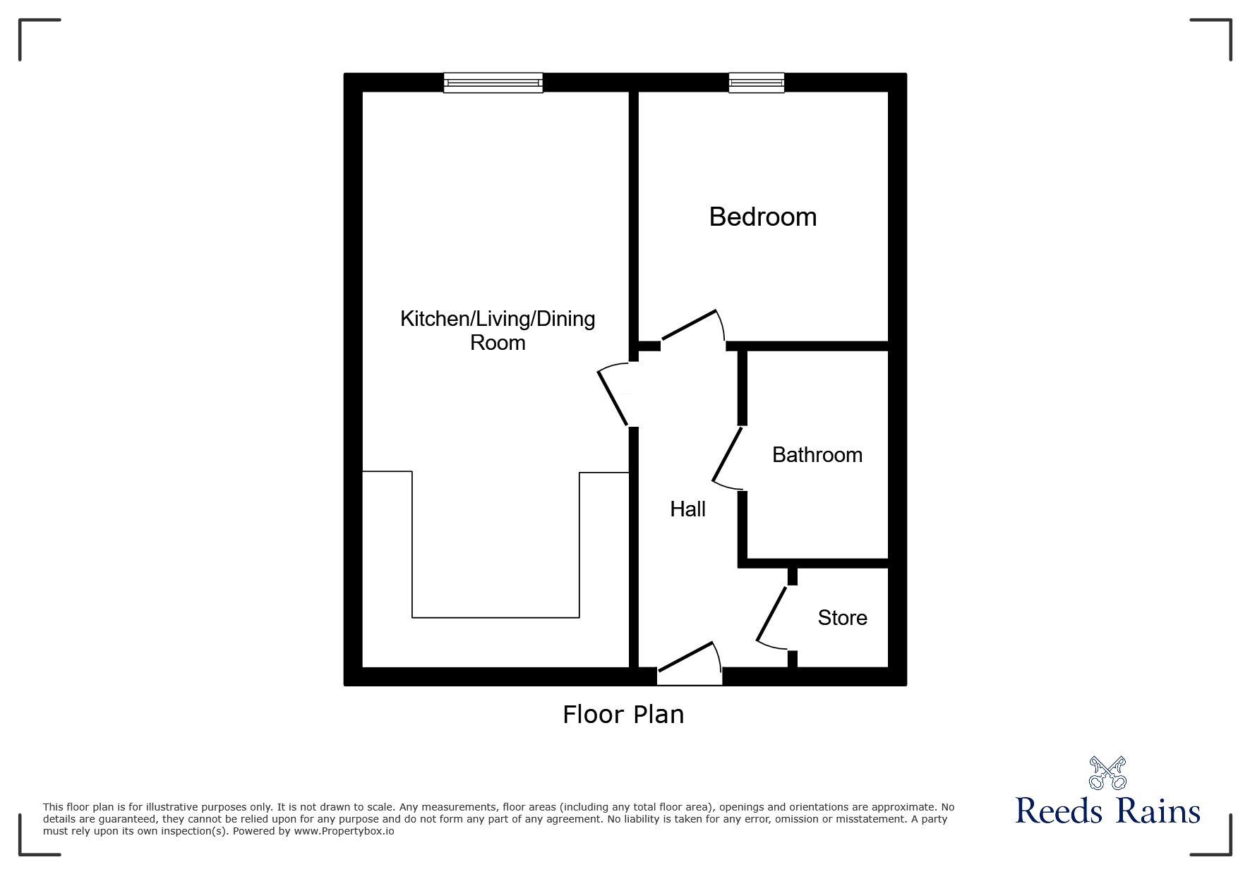 Floorplan of 1 bedroom Flat for sale, Adler Way, Liverpool, Merseyside, L3
