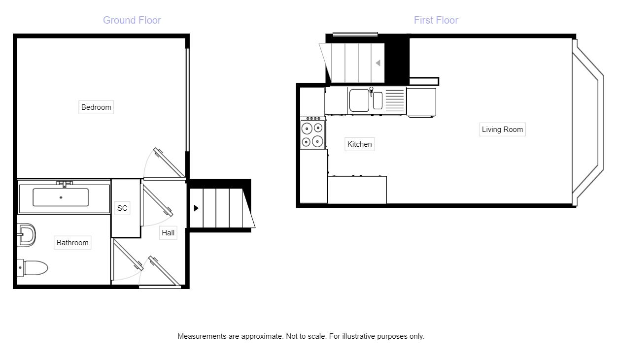 Floorplan of 1 bedroom Flat to rent, Wellington Road, Toxteth, Merseyside, L8