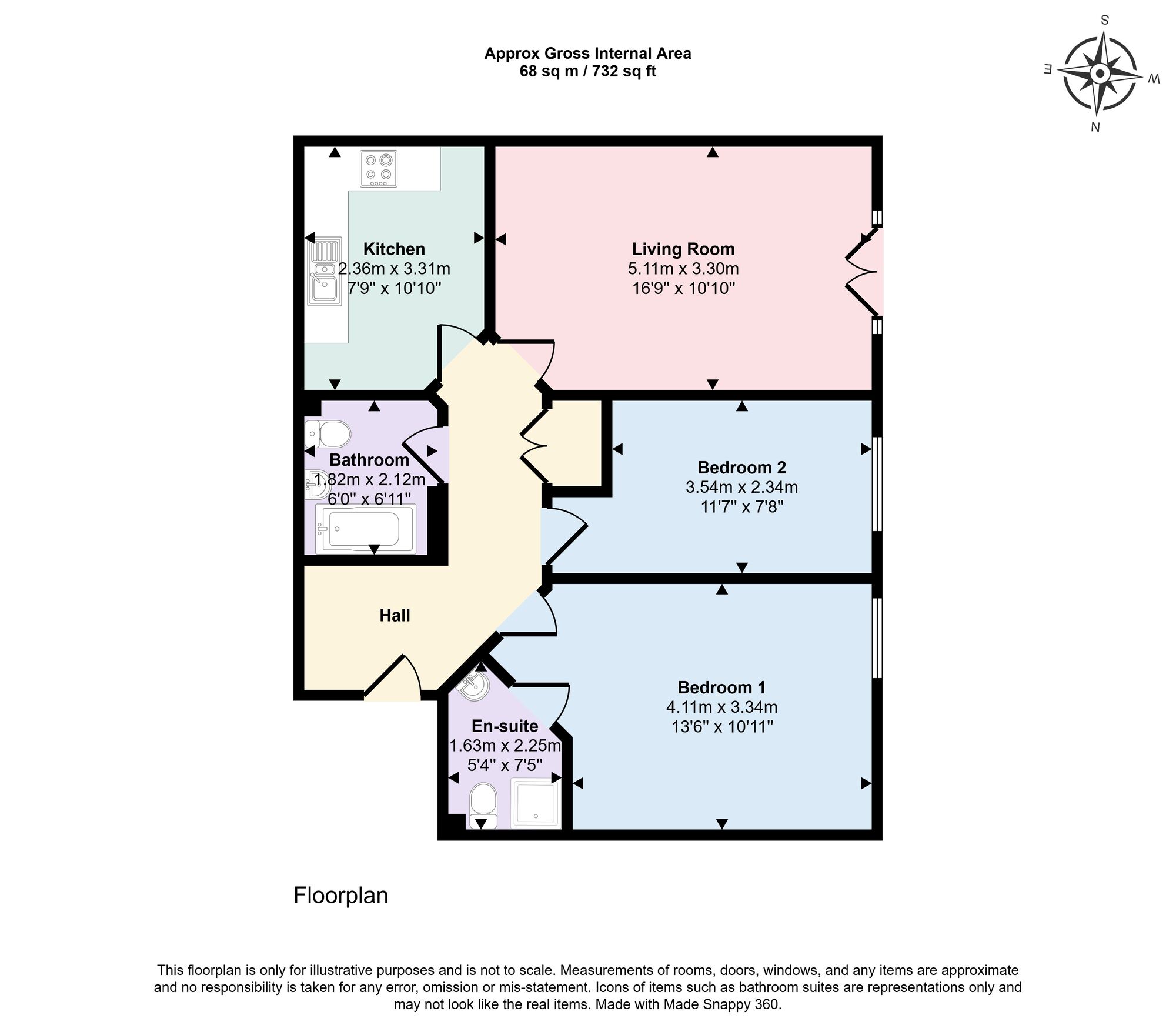 Floorplan of 2 bedroom Flat for sale, Quebec Quay, Liverpool, Merseyside, L3