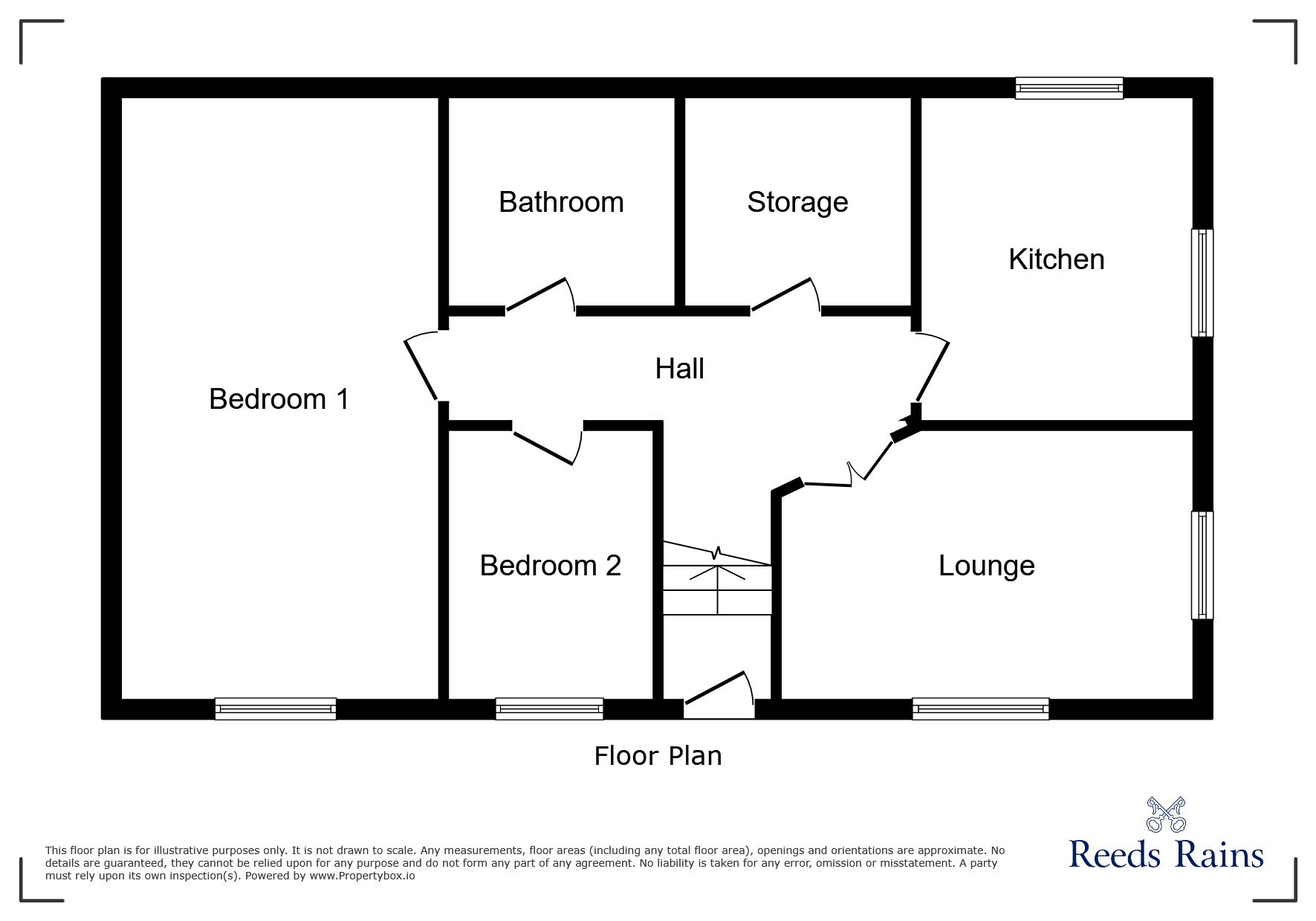 Floorplan of 2 bedroom Flat to rent, Birch Tree Court, Liverpool, Merseyside, L12