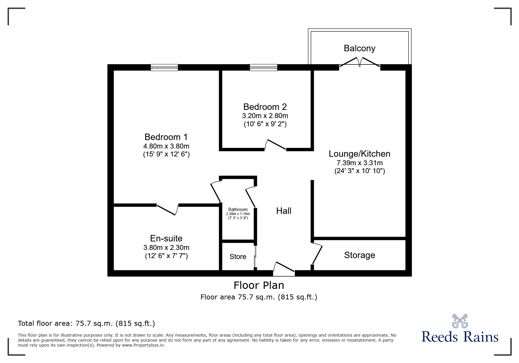 Floorplan of 2 bedroom Flat to rent, Rumford Place, Liverpool, Merseyside, L3