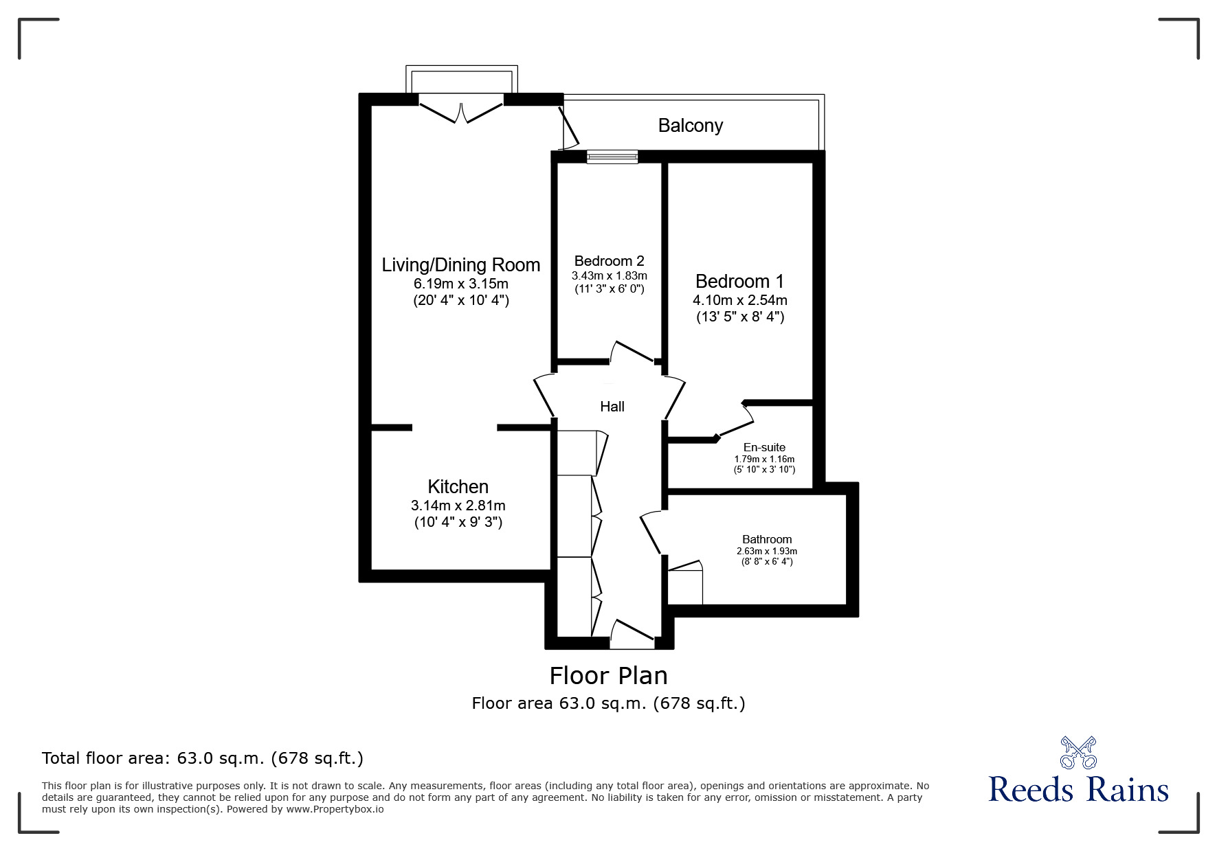 Floorplan of 2 bedroom Flat for sale, South Ferry Quay, Liverpool, Merseyside, L3