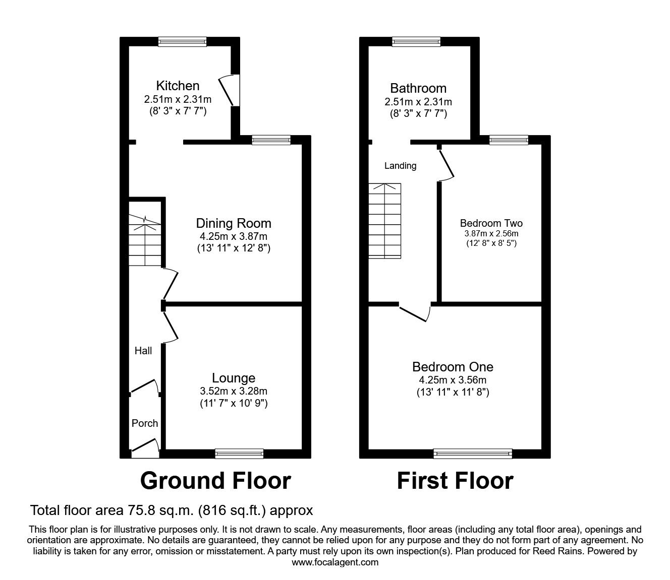 Floorplan of 2 bedroom Mid Terrace House for sale, Britannia Avenue, Liverpool, Merseyside, L15