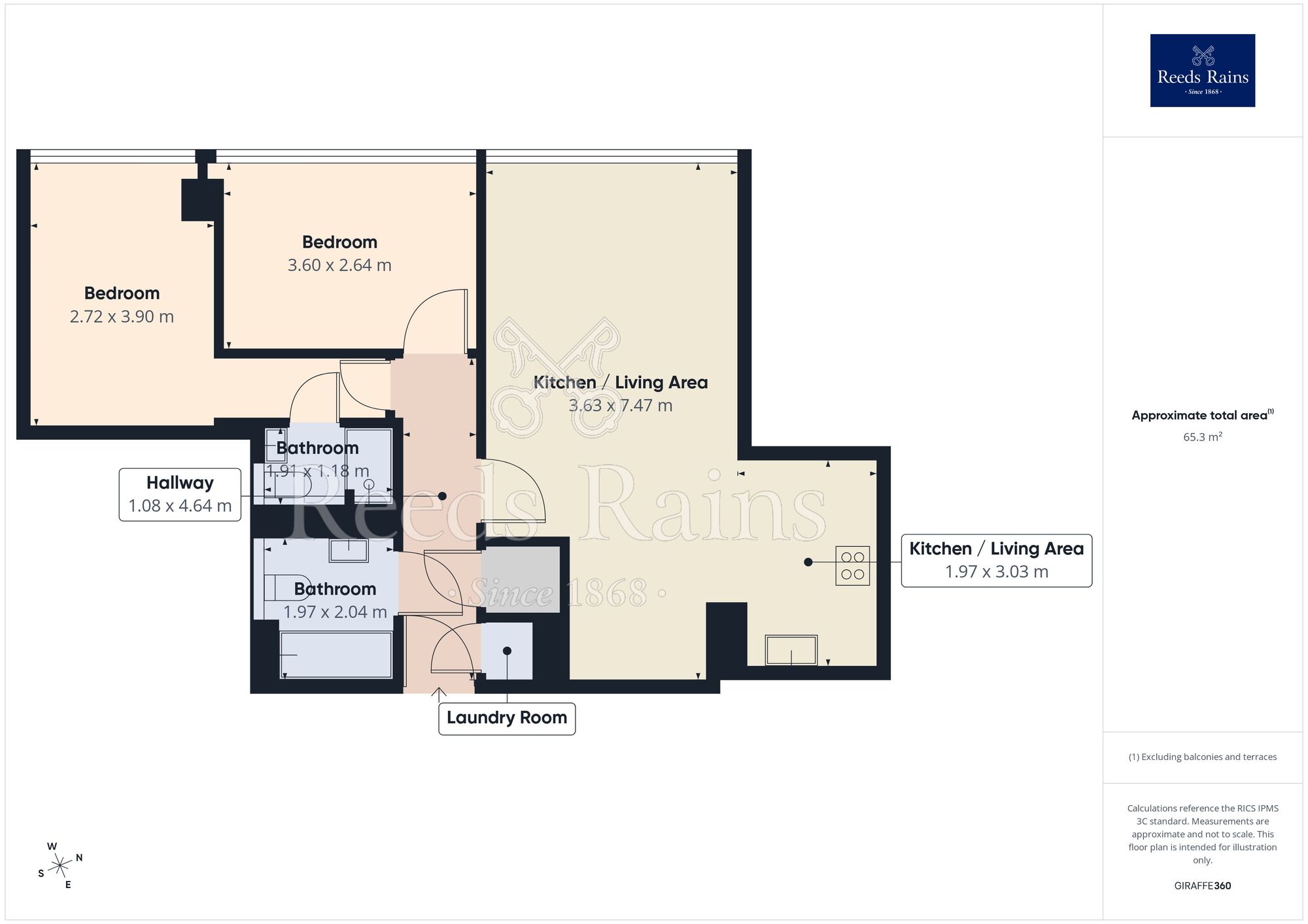Floorplan of 2 bedroom Flat for sale, Strand Street, Liverpool, Merseyside, L1