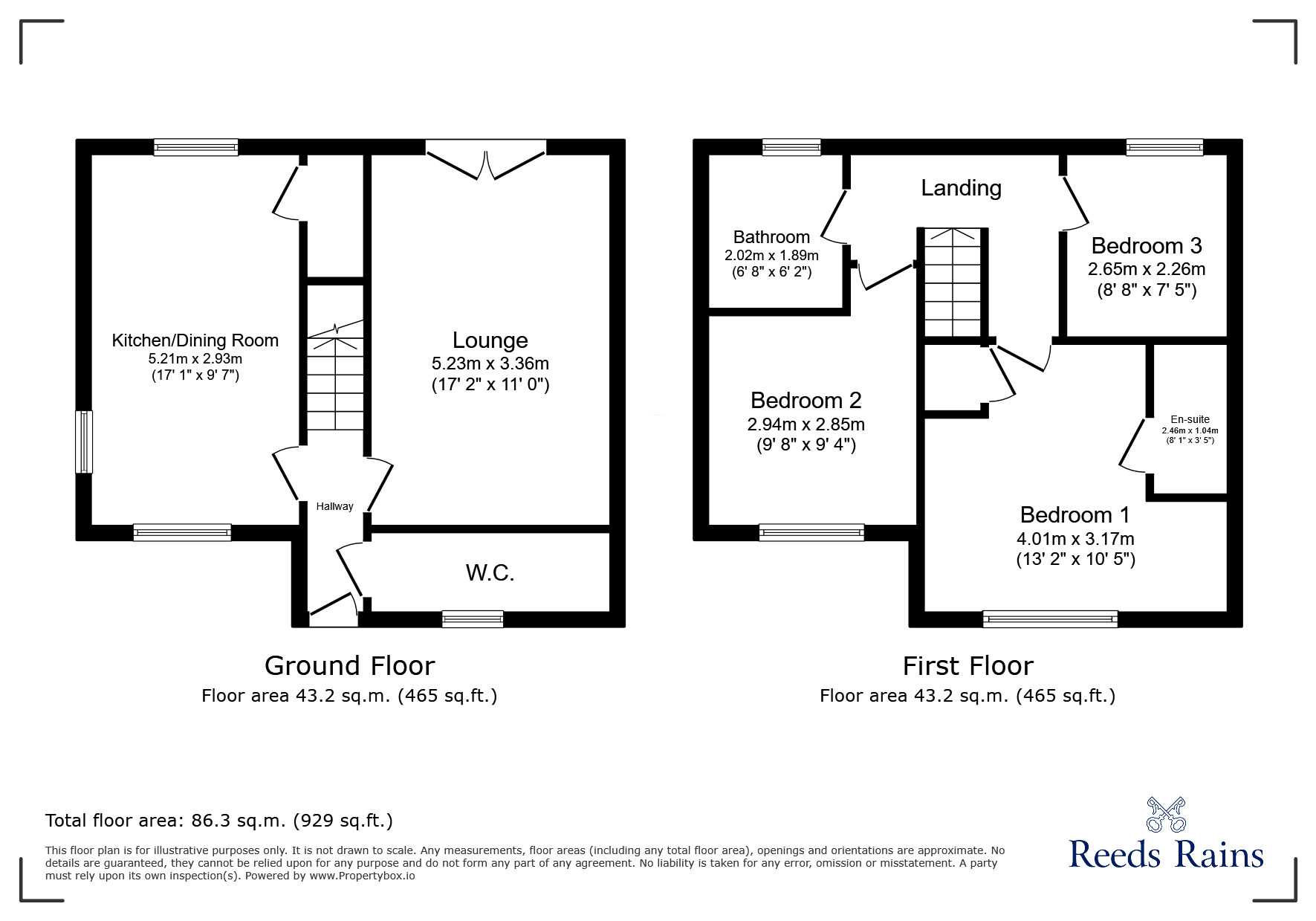 Floorplan of 3 bedroom Semi Detached House for sale, Tonbridge Close, Birkenhead, Merseyside, CH42