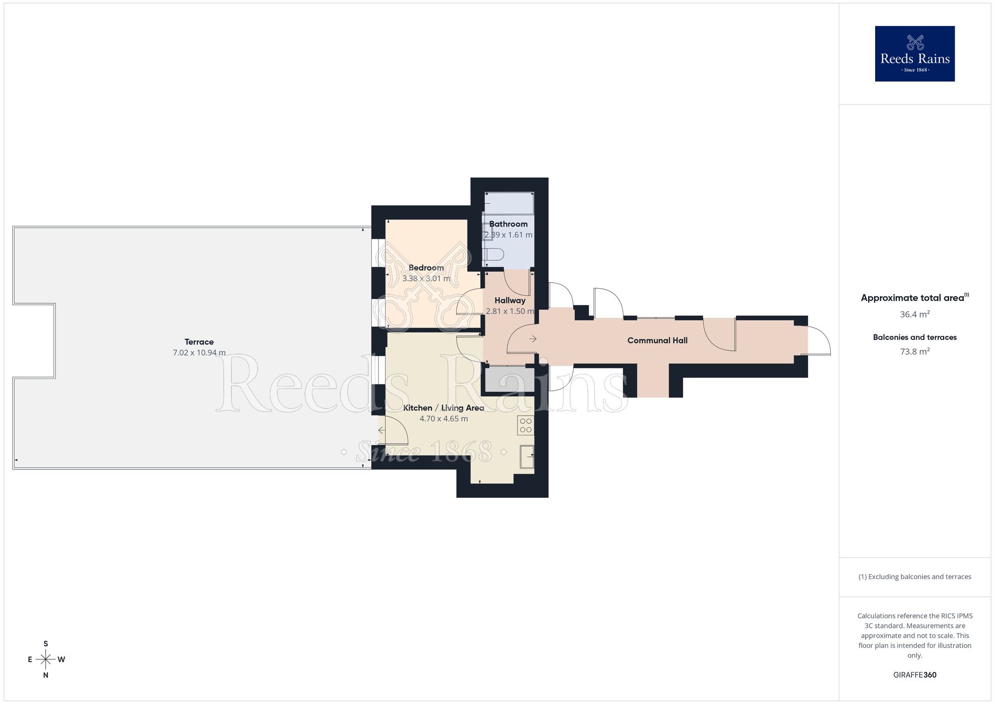 Floorplan of 1 bedroom Flat for sale, Neptune Place, Liverpool, Merseyside, L8