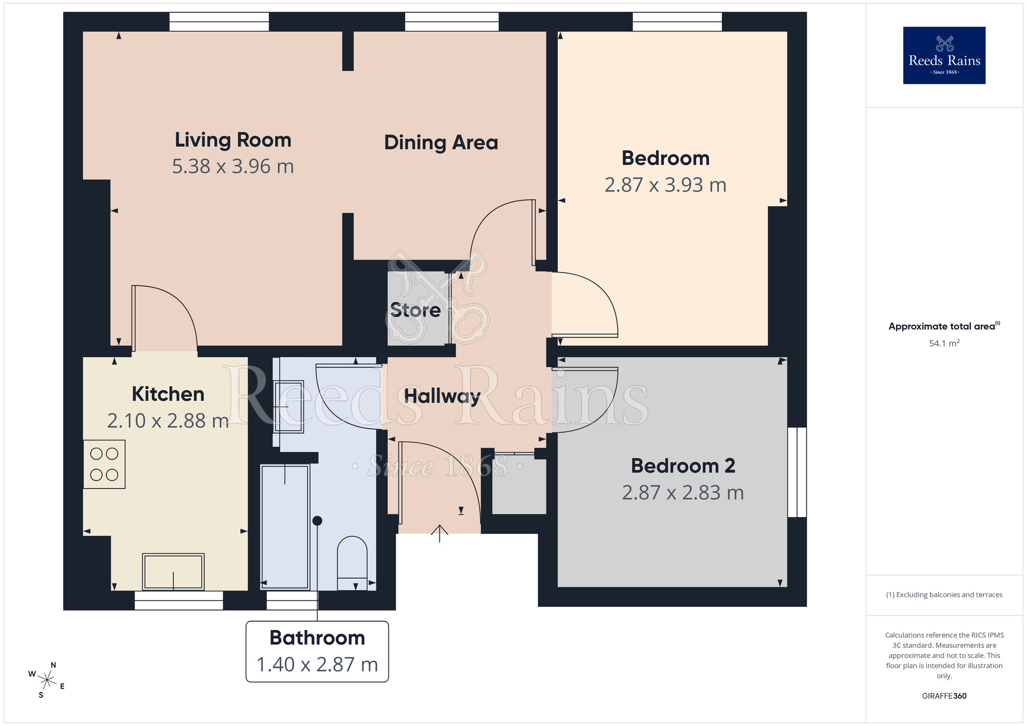 Floorplan of 2 bedroom Flat for sale, St. Annes Court, St. Anne Street, Merseyside, L3