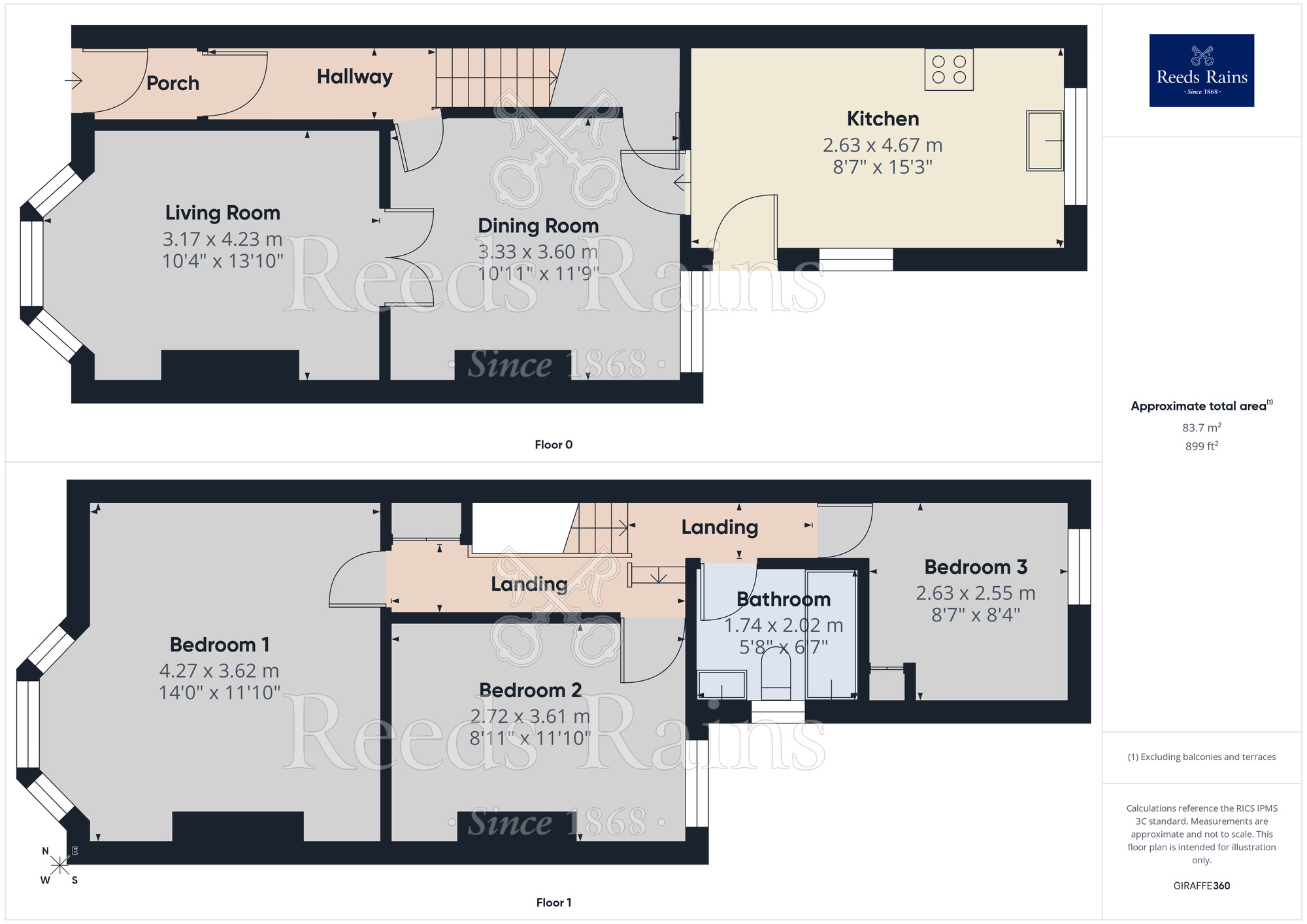 Floorplan of 3 bedroom Mid Terrace House for sale, Trevor Road, Liverpool, Merseyside, L9