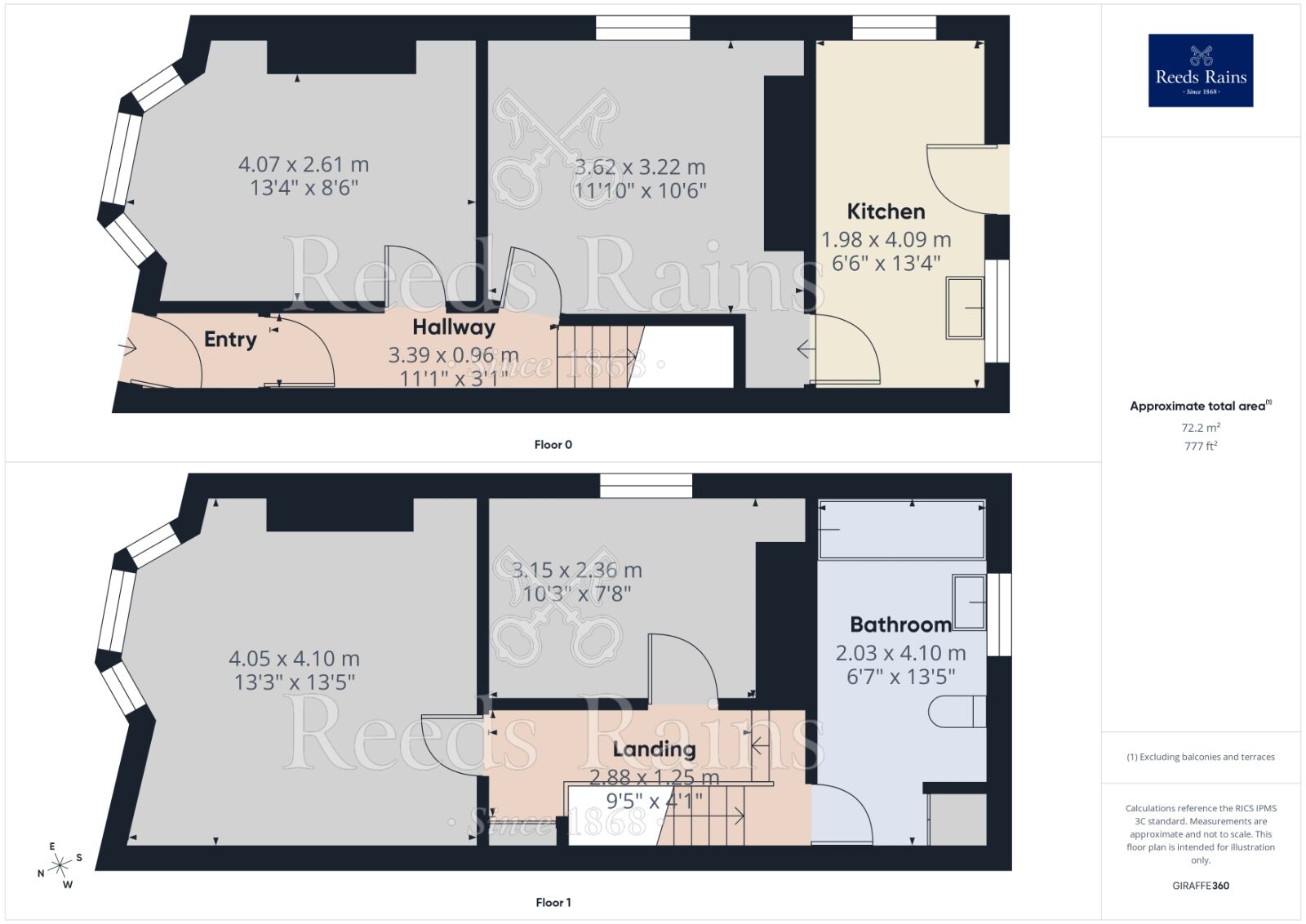 Floorplan of 2 bedroom End Terrace House for sale, Warbreck Avenue, Liverpool, Merseyside, L9