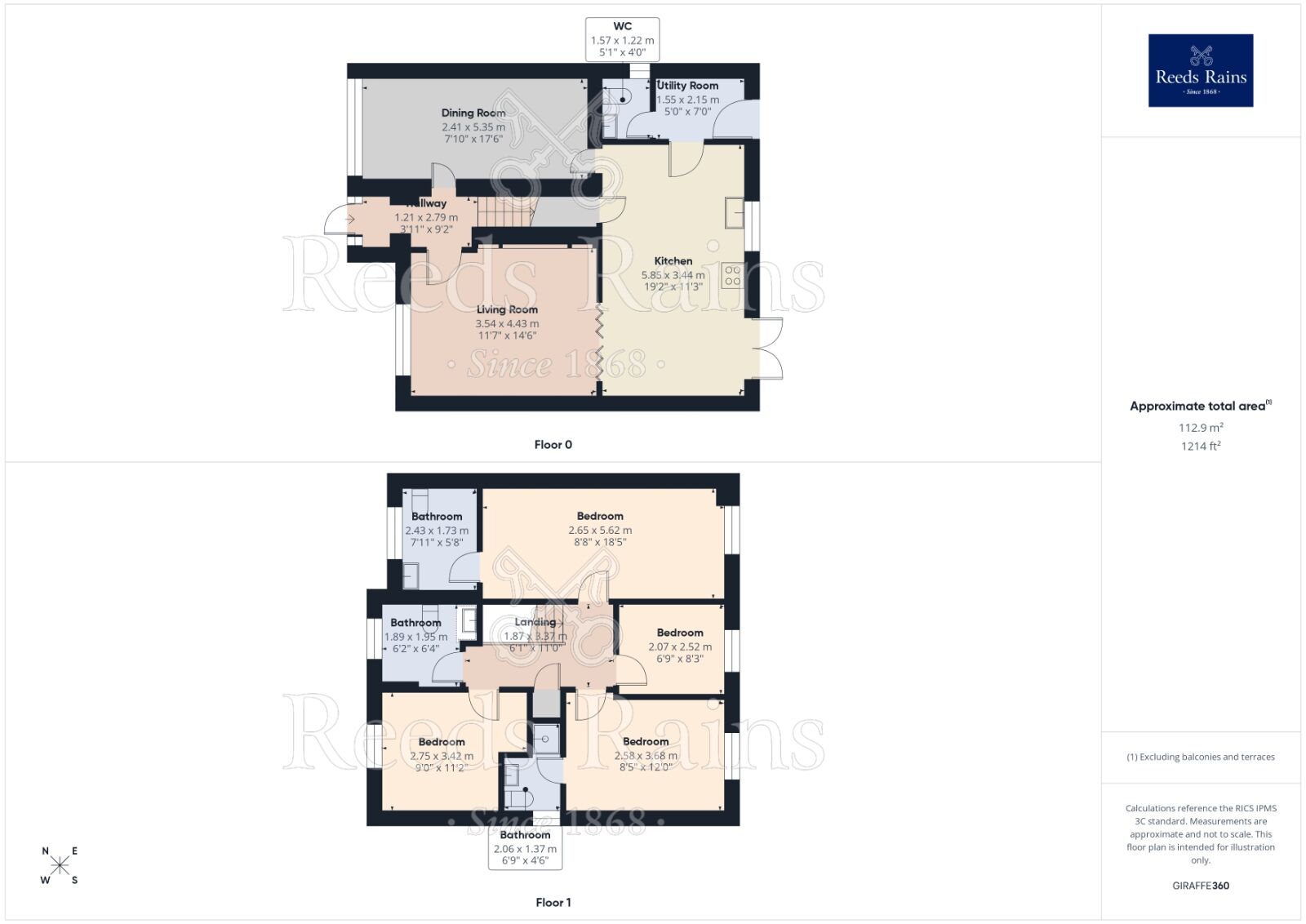Floorplan of 4 bedroom Mid Terrace House for sale, Chartwell Grove, Liverpool, Merseyside, L26