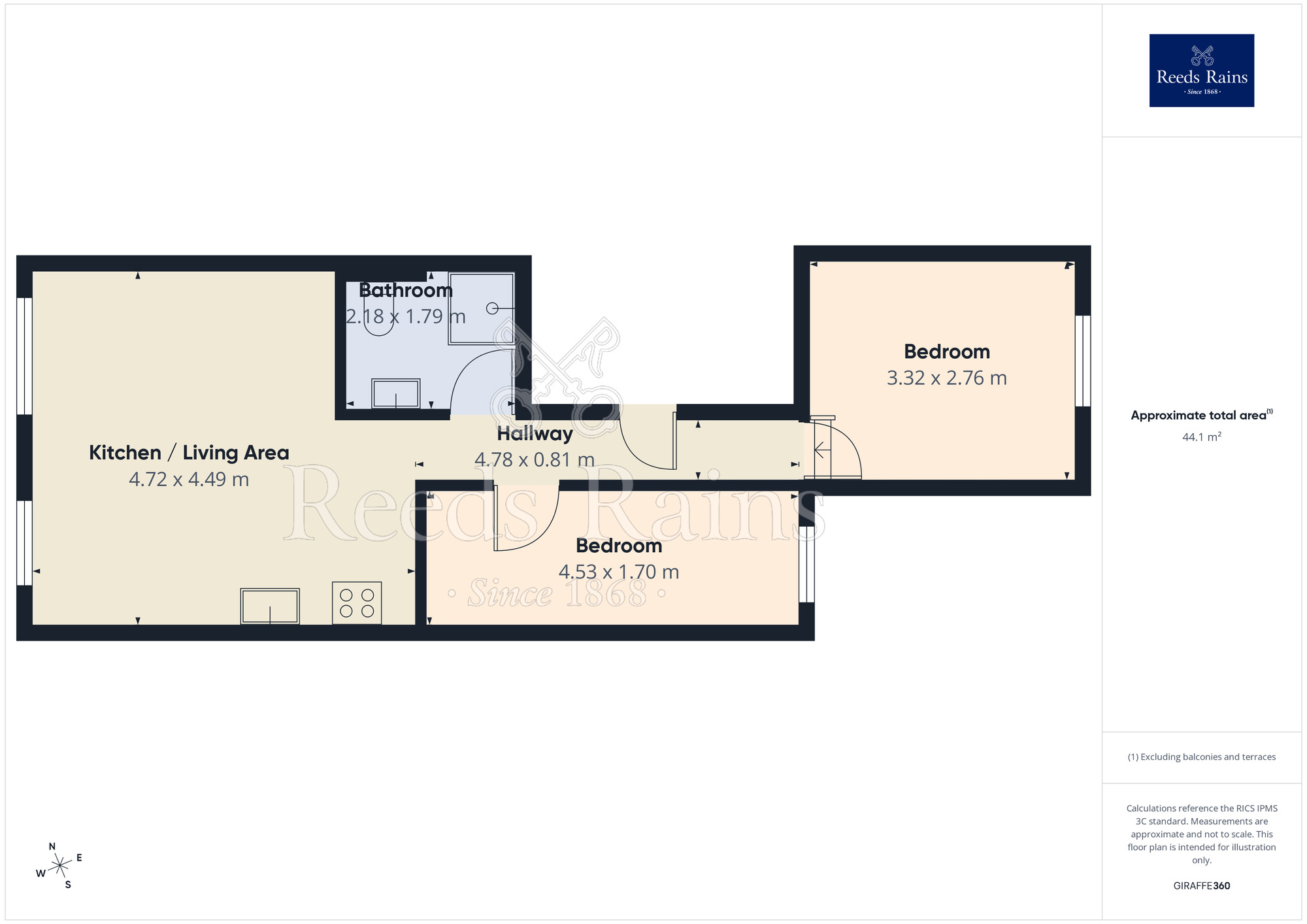 Floorplan of 2 bedroom Flat to rent, County Road, Walton, Merseyside, L4