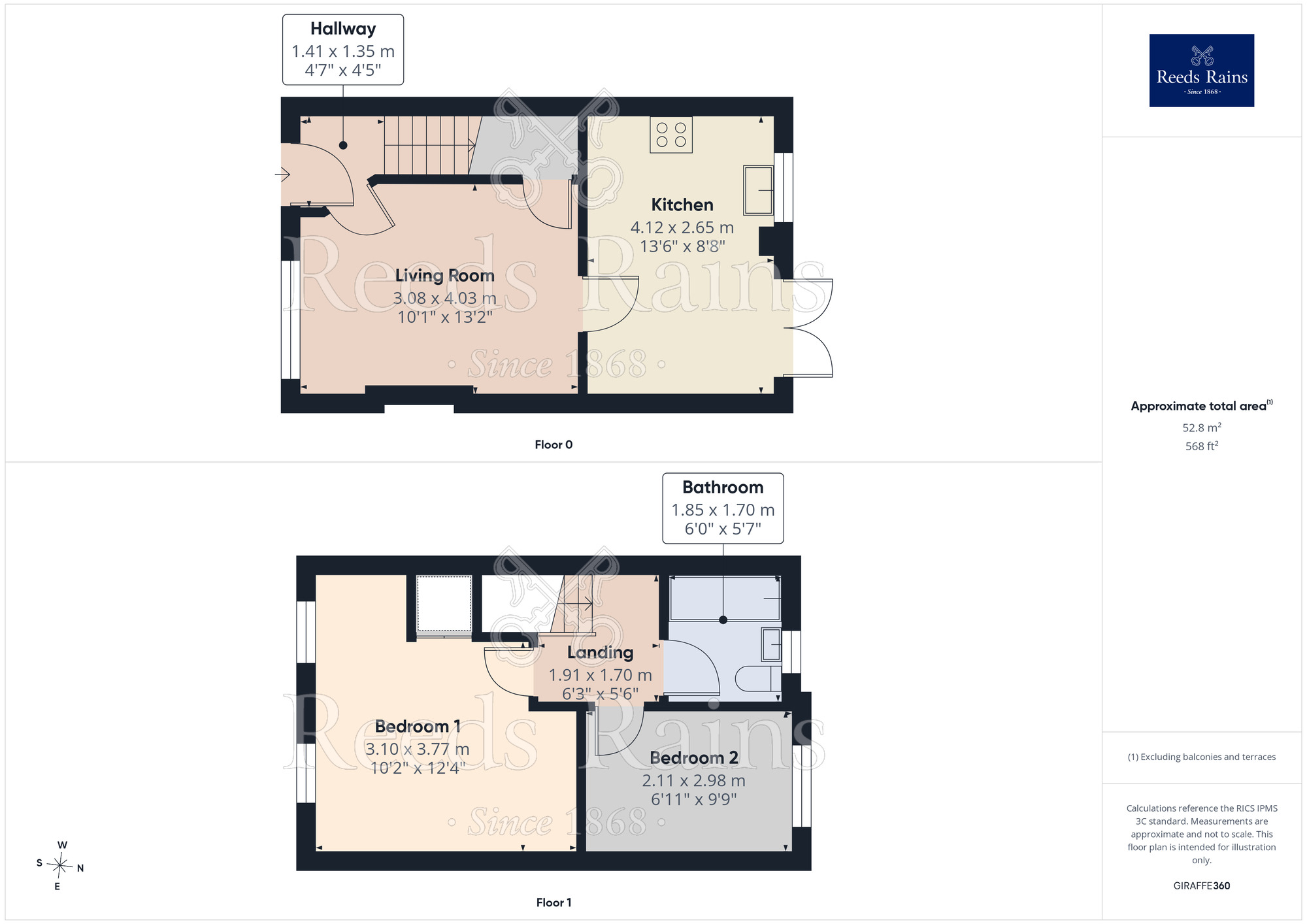 Floorplan of 2 bedroom Mid Terrace House for sale, Colin Drive, Liverpool, Merseyside, L3