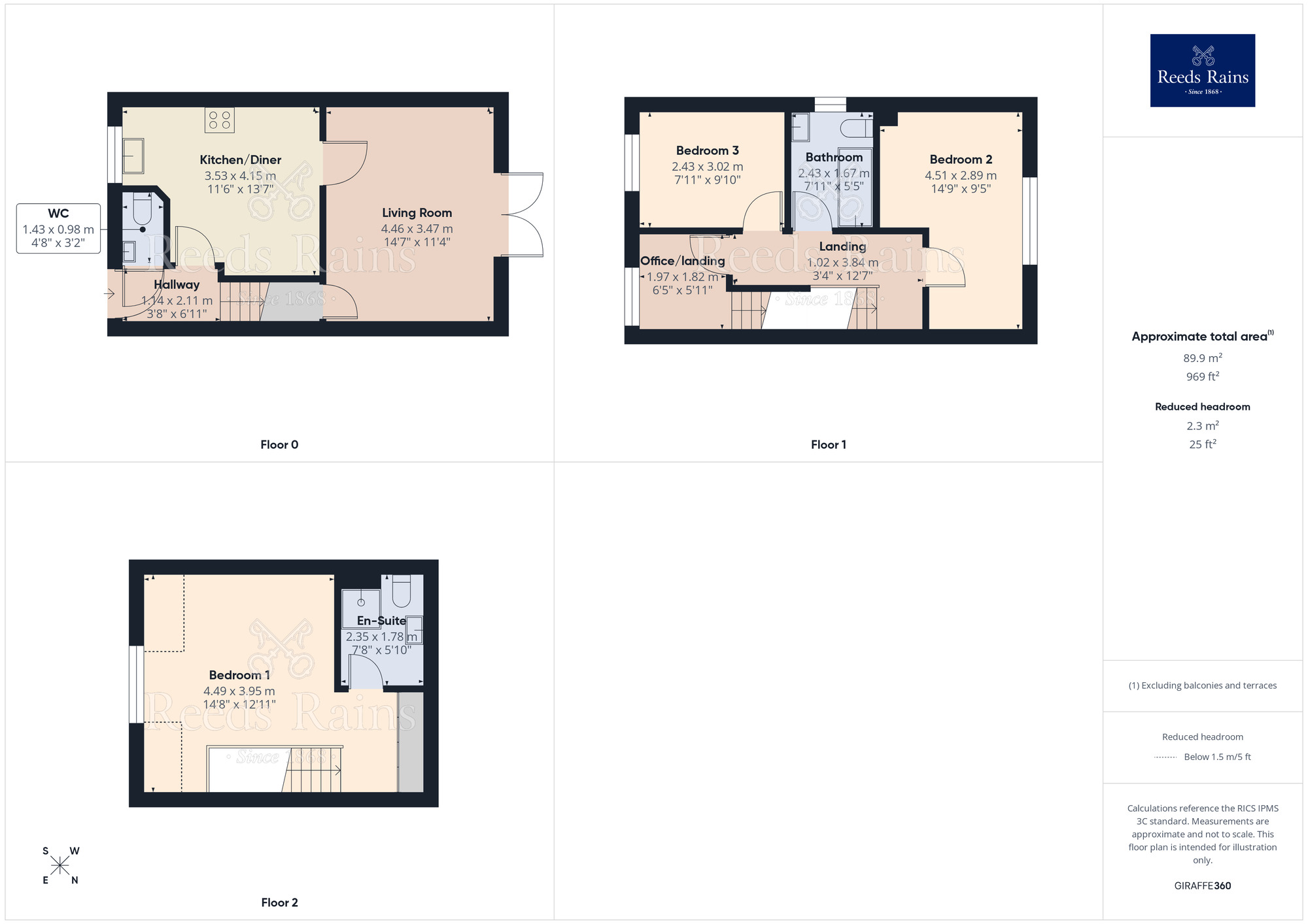 Floorplan of 3 bedroom Semi Detached House for sale, St. Davids Road, Liverpool, Merseyside, L14