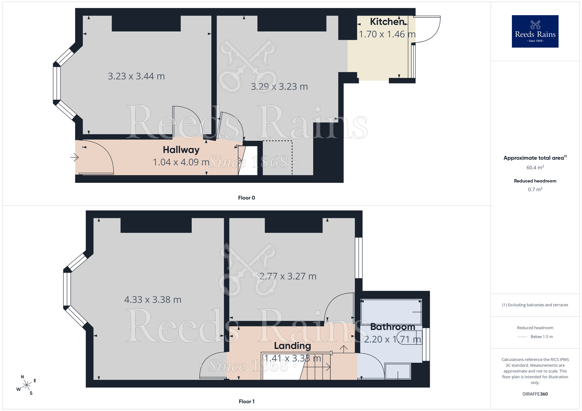 Floorplan of 2 bedroom Mid Terrace House to rent, Booth Street, Liverpool, Merseyside, L13