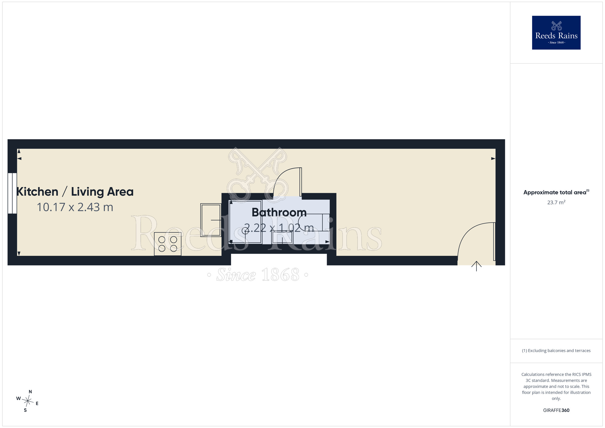 Floorplan of Flat to rent, Sir Thomas Street, Liverpool, Merseyside, L1