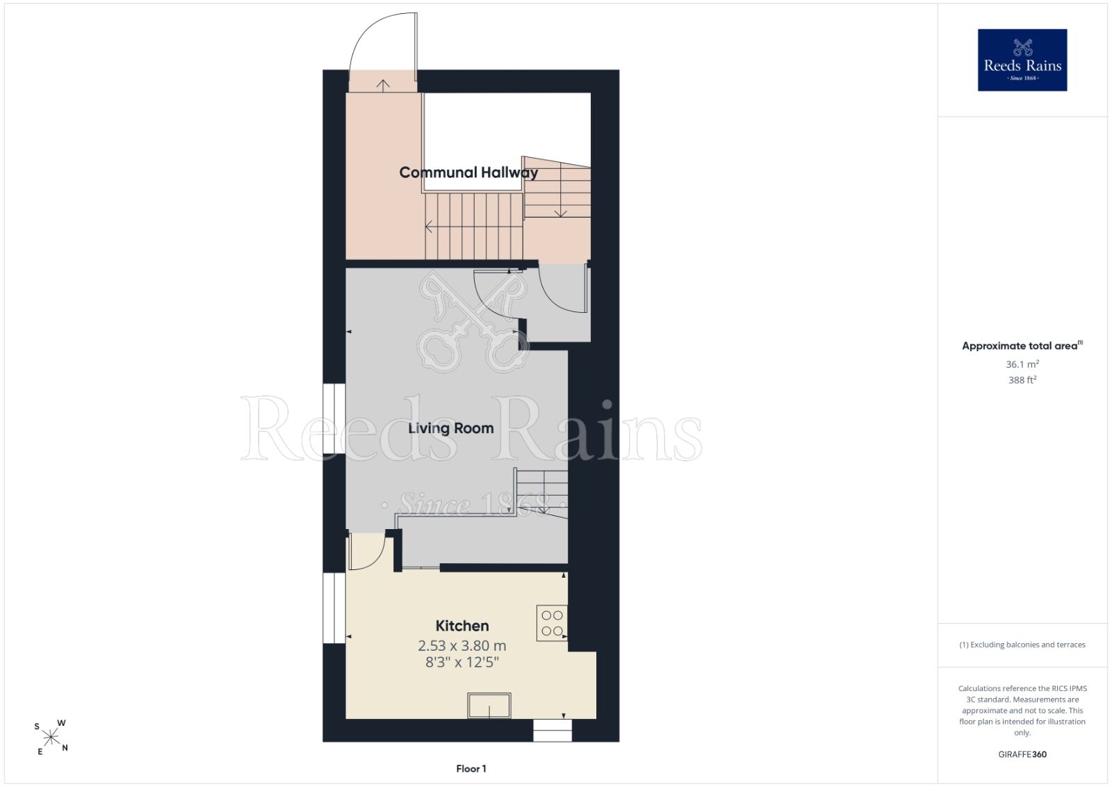 Floorplan of 2 bedroom Flat for sale, Eaton Road, West Derby, Merseyside, L12