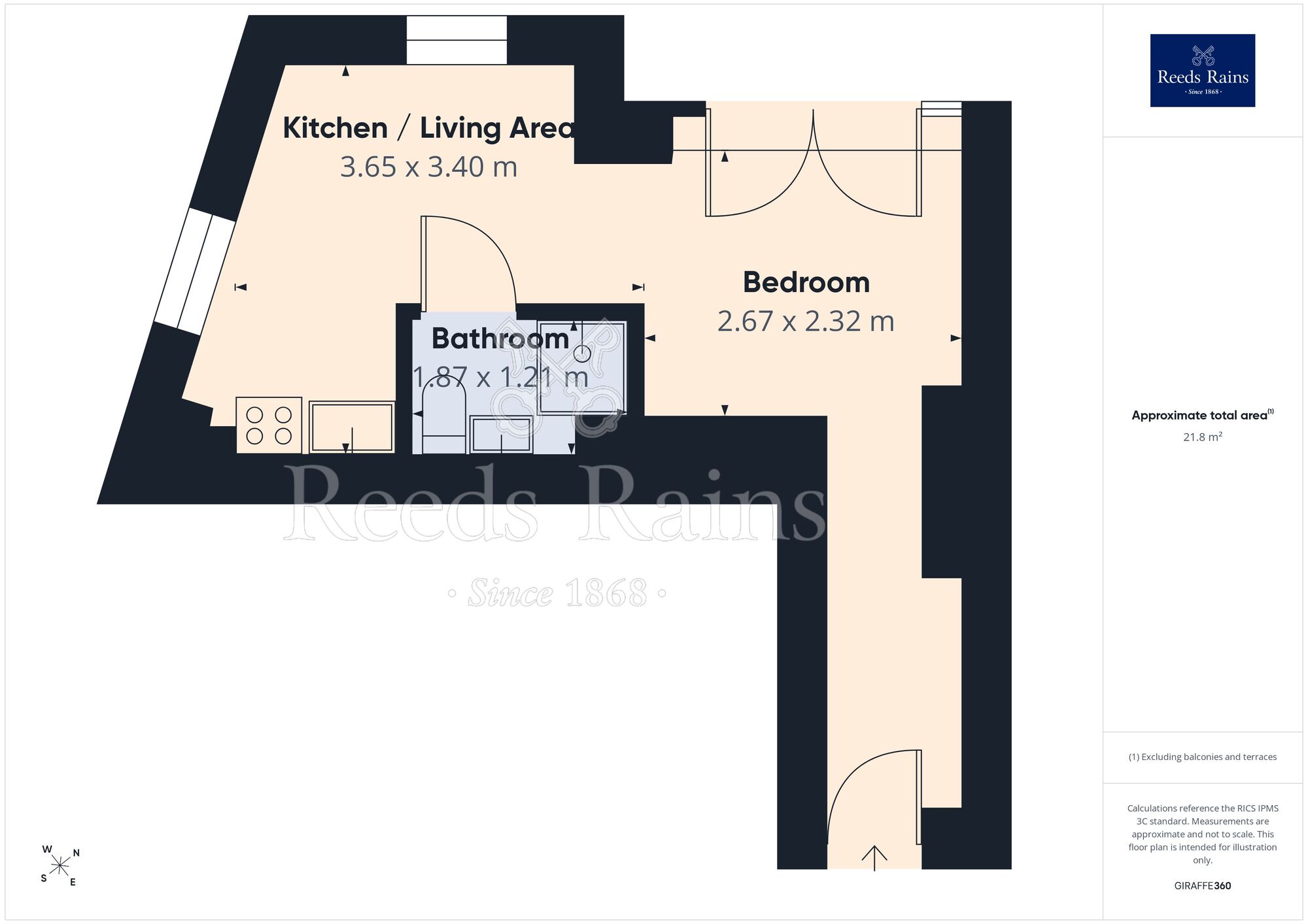Floorplan of Flat to rent, Jamaica Street, Liverpool, Merseyside, L1