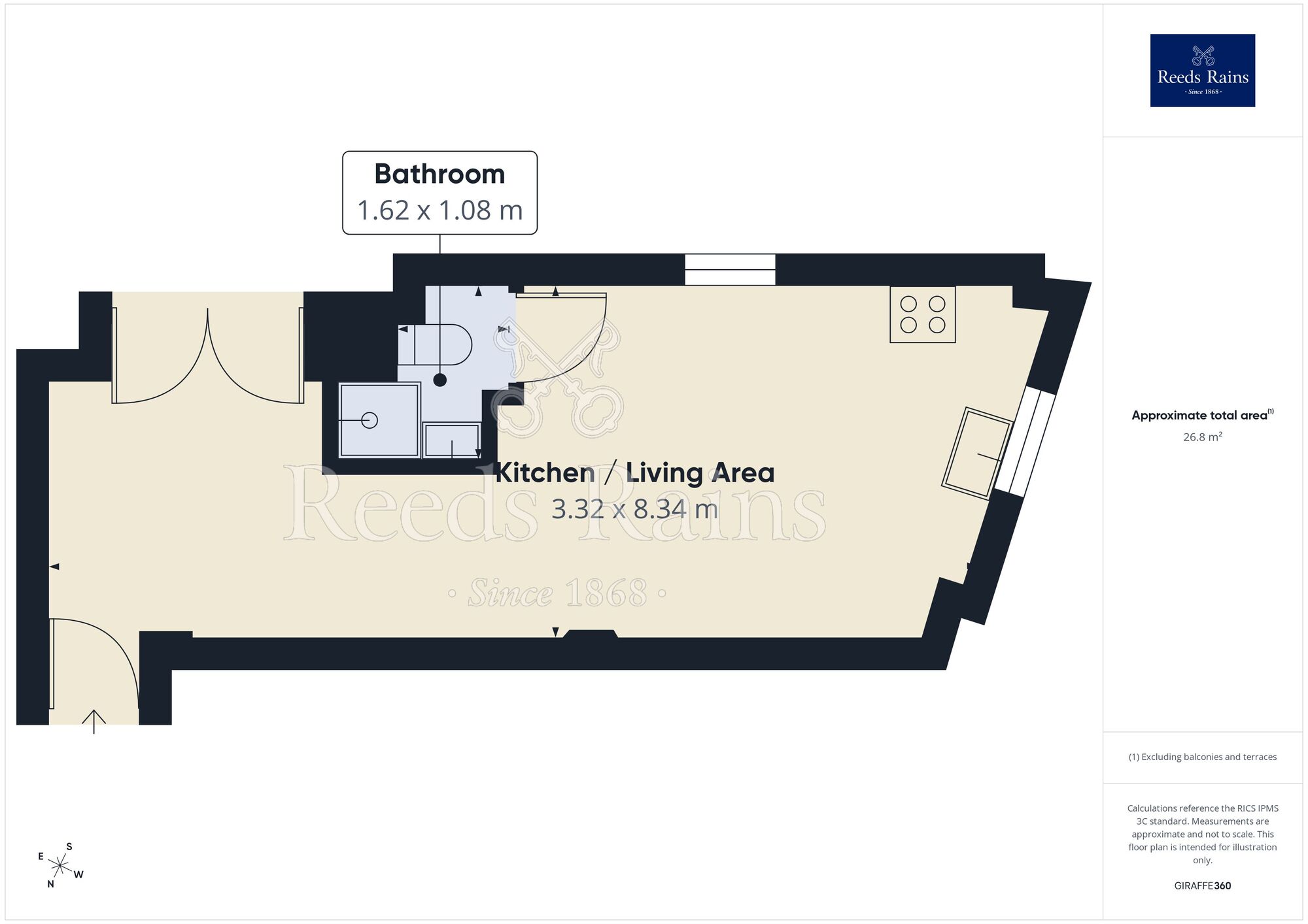 Floorplan of Property to rent, Jamaica Street, Liverpool, Merseyside, L1