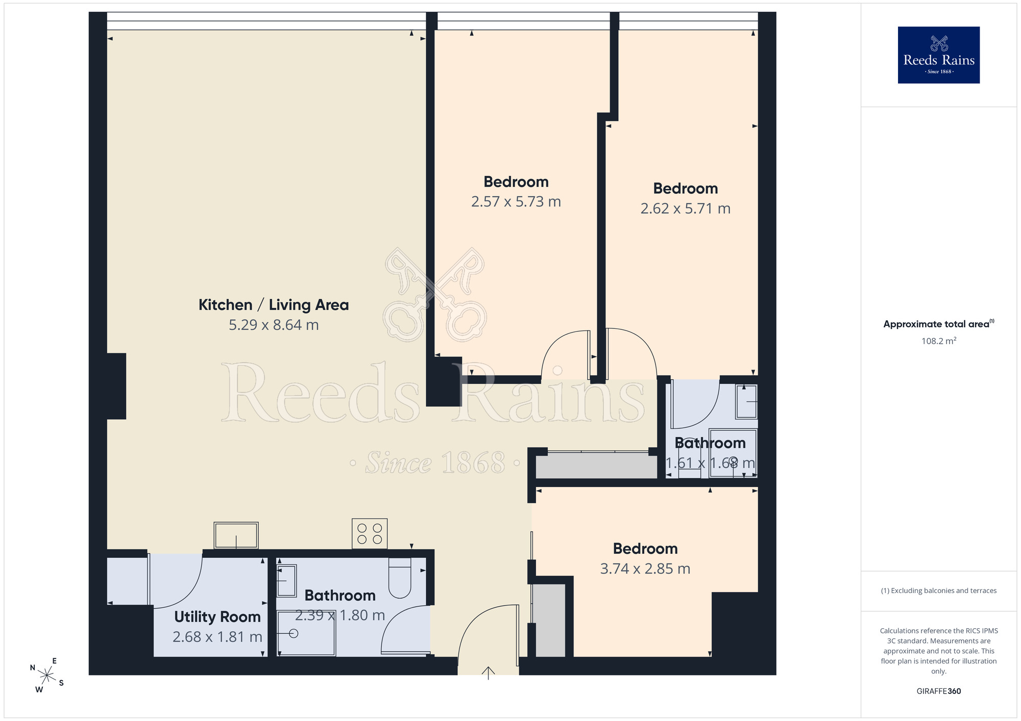 Floorplan of 3 bedroom Flat to rent, Rumford Street, Liverpool, Merseyside, L2