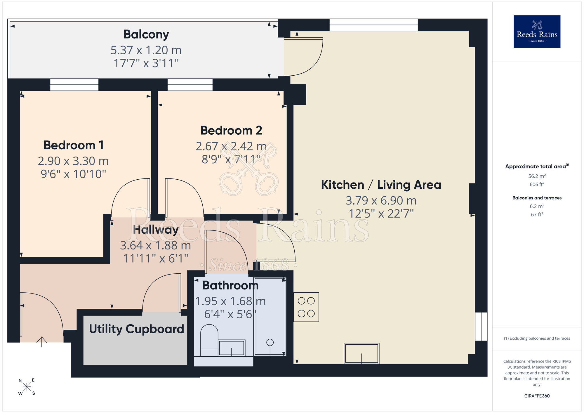 Floorplan of 2 bedroom Flat for sale, Jamaica Street, Liverpool, Merseyside, L1