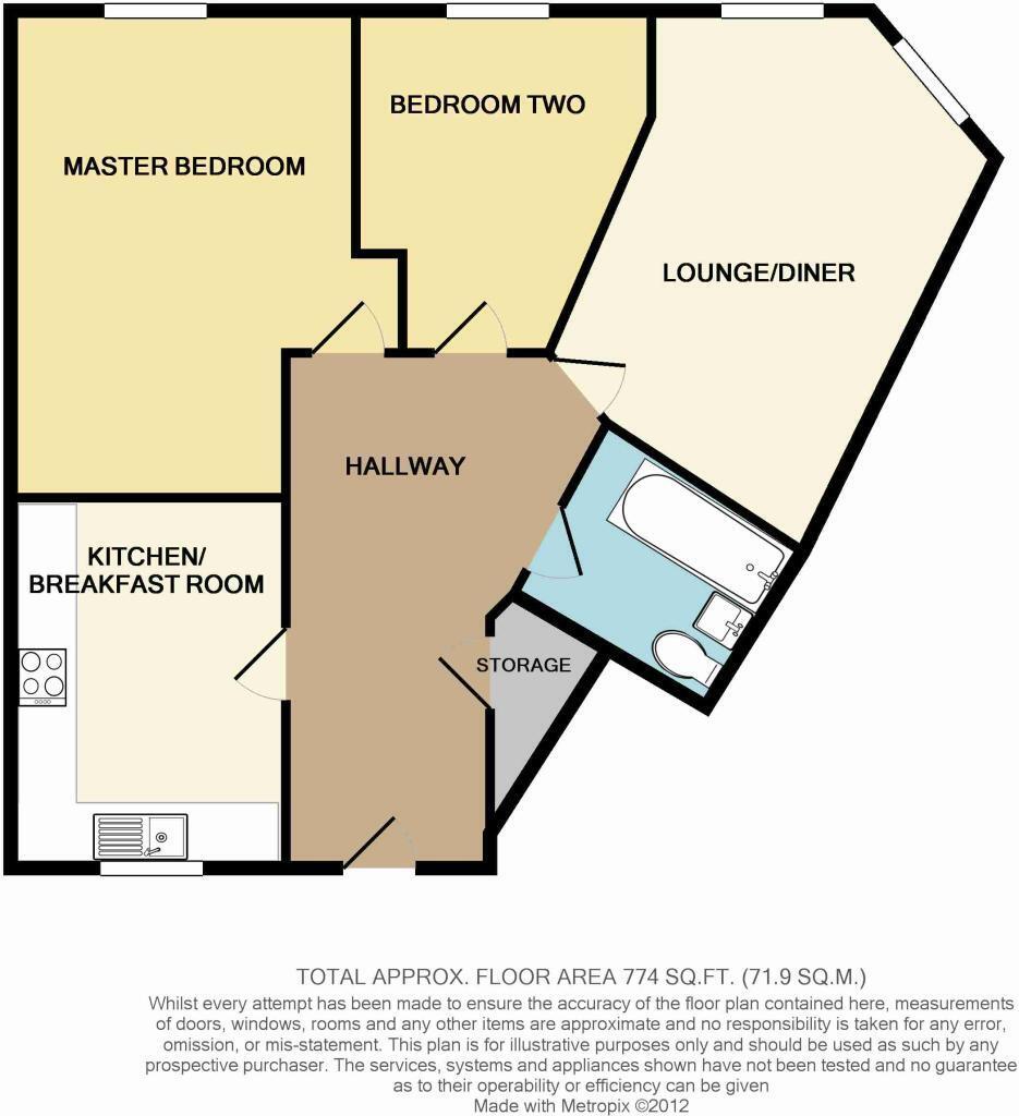Floorplan of 2 bedroom Flat to rent, Salisbury Street, Liverpool, Merseyside, L3
