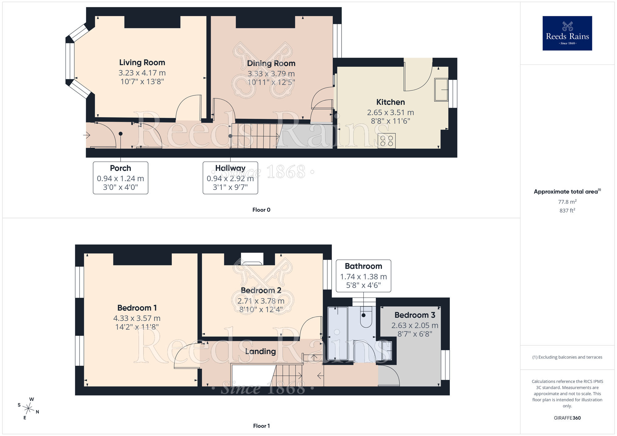 Floorplan of 3 bedroom Mid Terrace House for sale, Boaler Street, Liverpool, Merseyside, L6