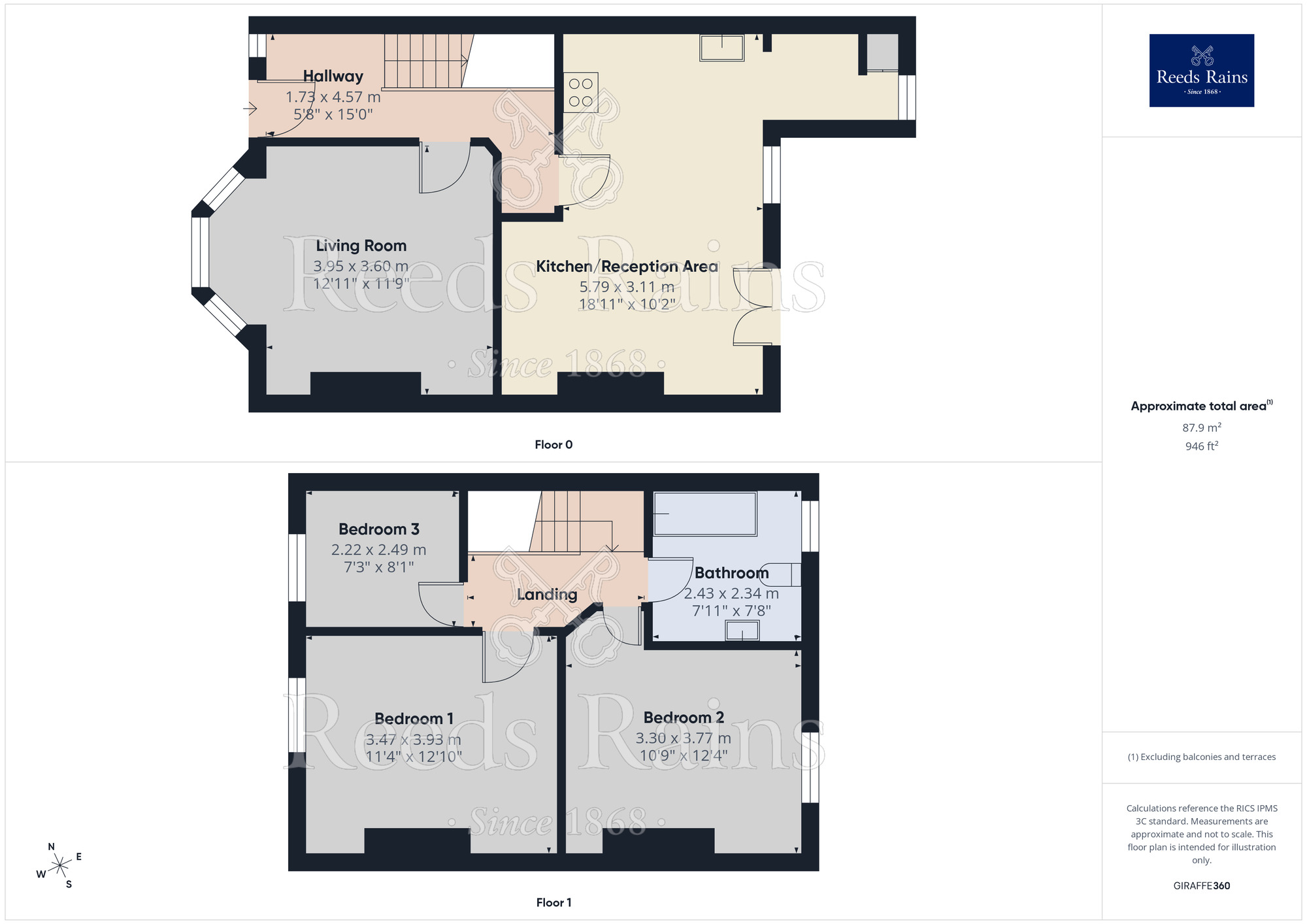 Floorplan of 3 bedroom Mid Terrace House for sale, Barrington Road, Liverpool, Merseyside, L15