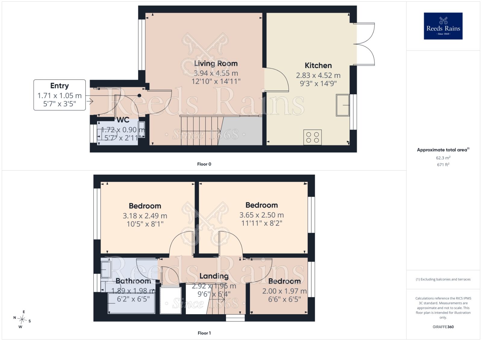 Floorplan of 3 bedroom Semi Detached House for sale, Cheviot Road, Liverpool, Merseyside, L7