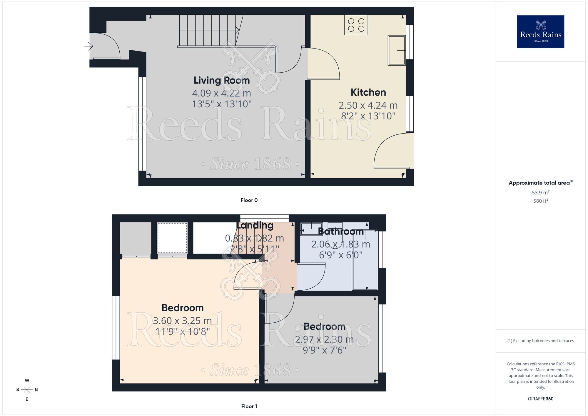 Floorplan of 2 bedroom End Terrace House for sale, Minster Court, Liverpool, Merseyside, L7