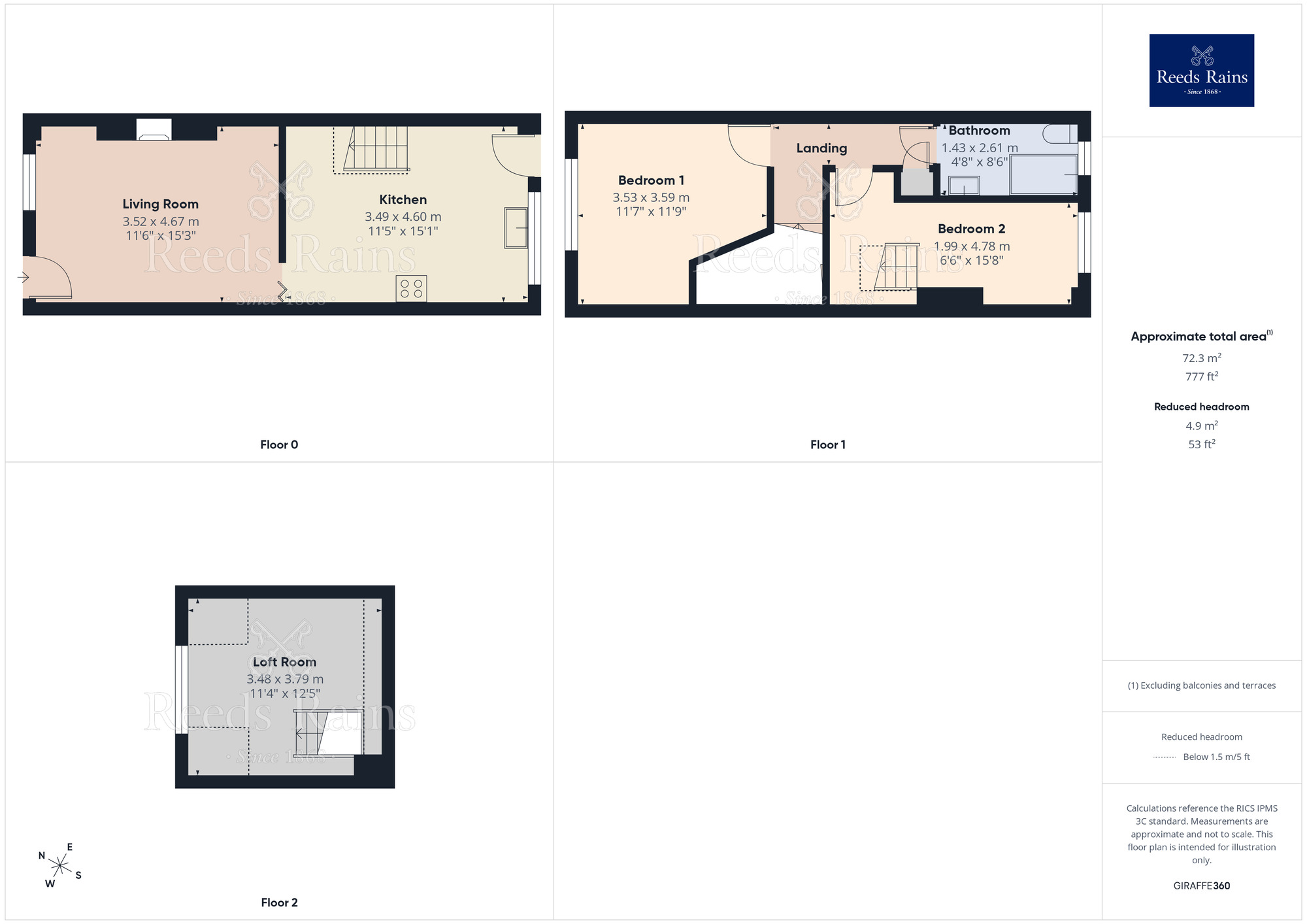 Floorplan of 2 bedroom Mid Terrace Property for sale, Gordon Avenue, Maghull, Merseyside, L31