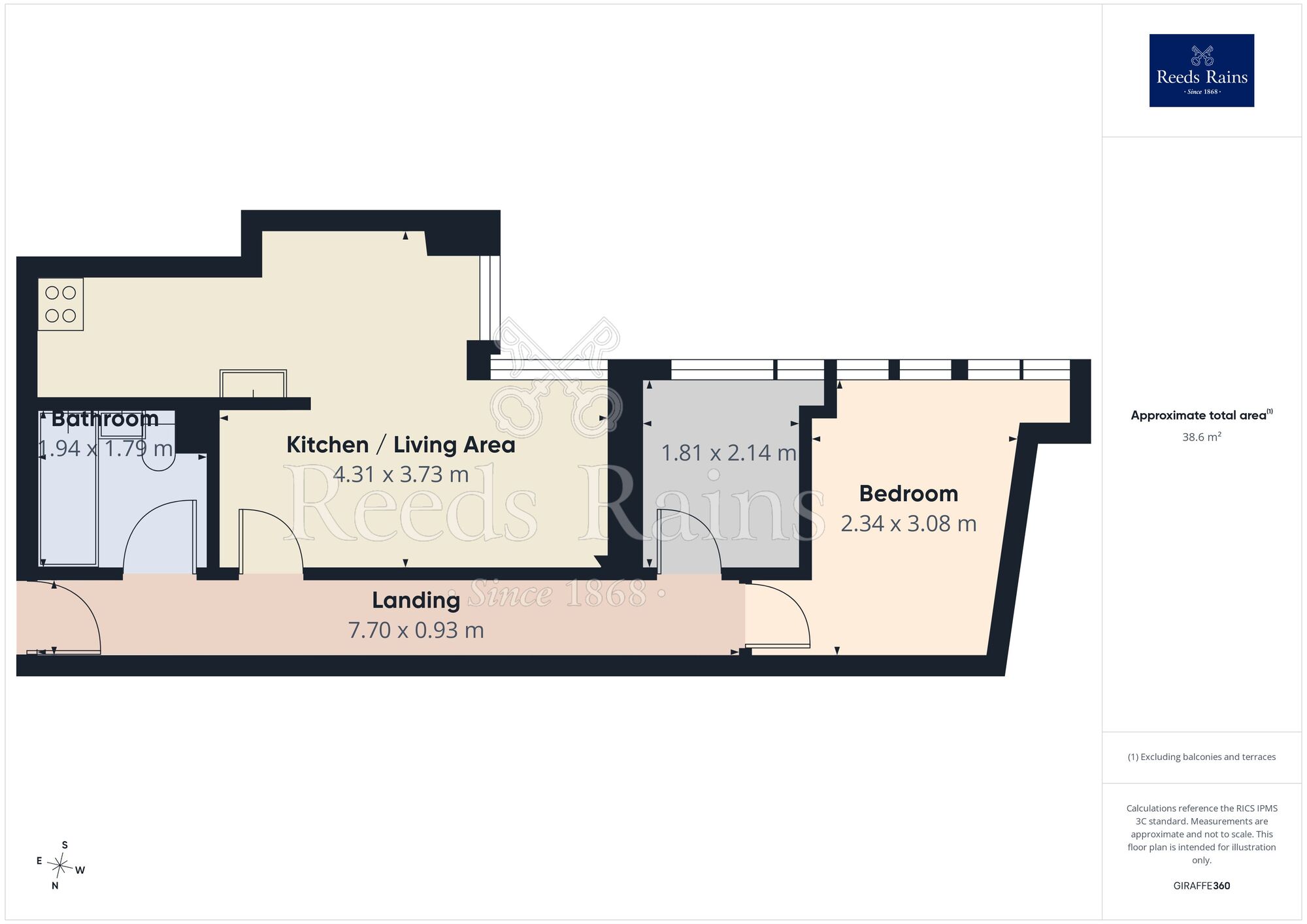 Floorplan of 1 bedroom Flat for sale, North John Street, Liverpool, Merseyside, L2