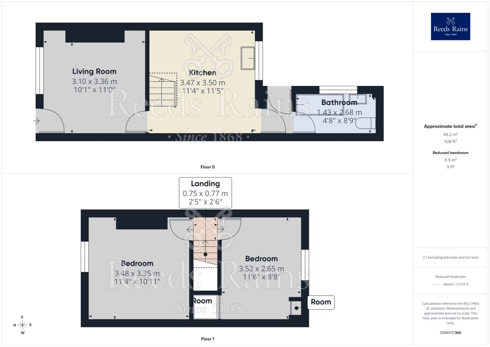 Floorplan of 2 bedroom Mid Terrace House for sale, Linton Street, Liverpool, Merseyside, L4