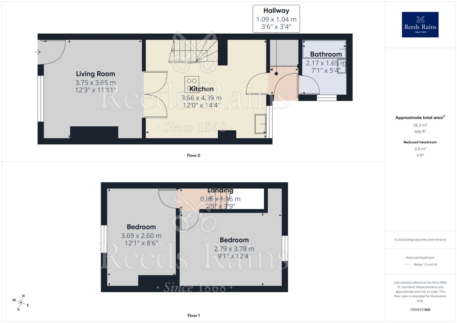 Floorplan of 2 bedroom Mid Terrace House for sale, Freeport Grove, Liverpool, Merseyside, L9