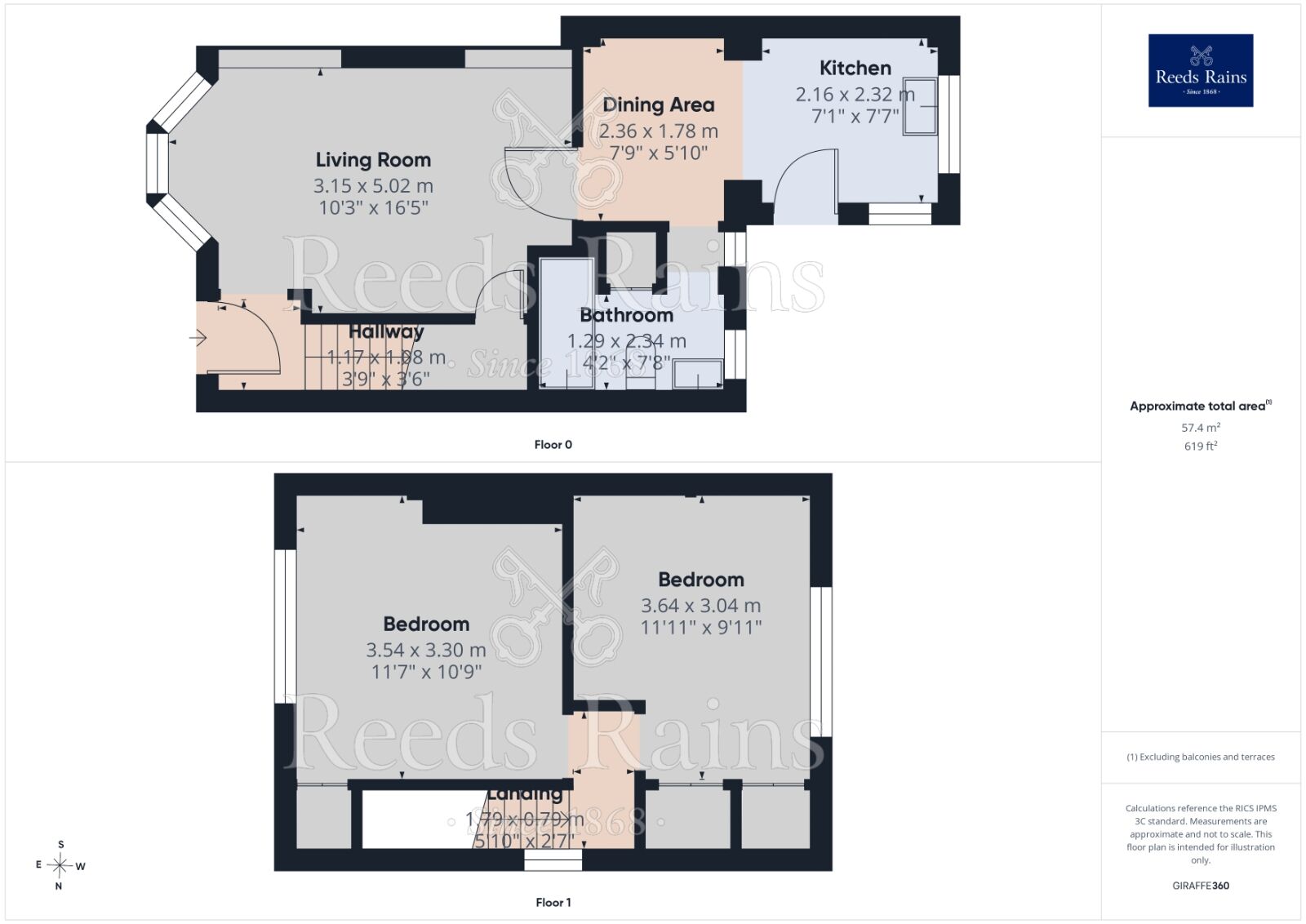 Floorplan of 2 bedroom End Terrace House for sale, Prestwood Road, Liverpool, Merseyside, L14