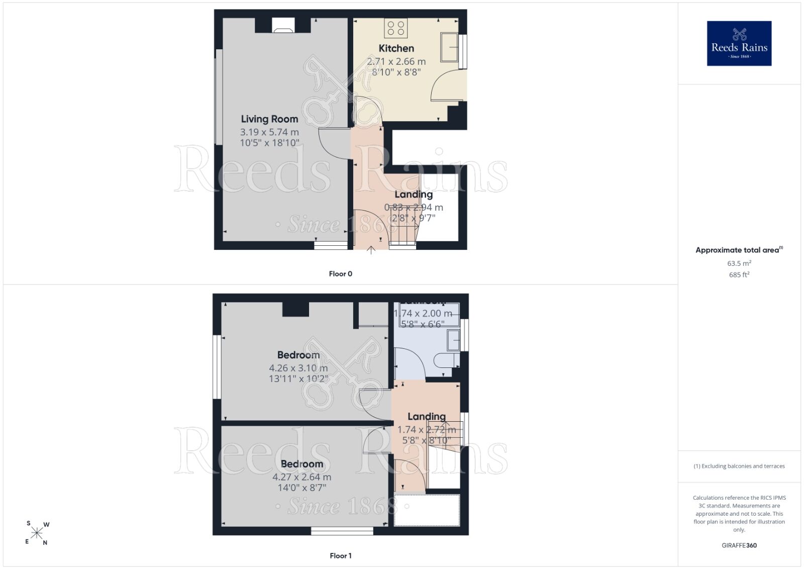 Floorplan of 2 bedroom Semi Detached House for sale, Westbrook Road, Liverpool, Merseyside, L25